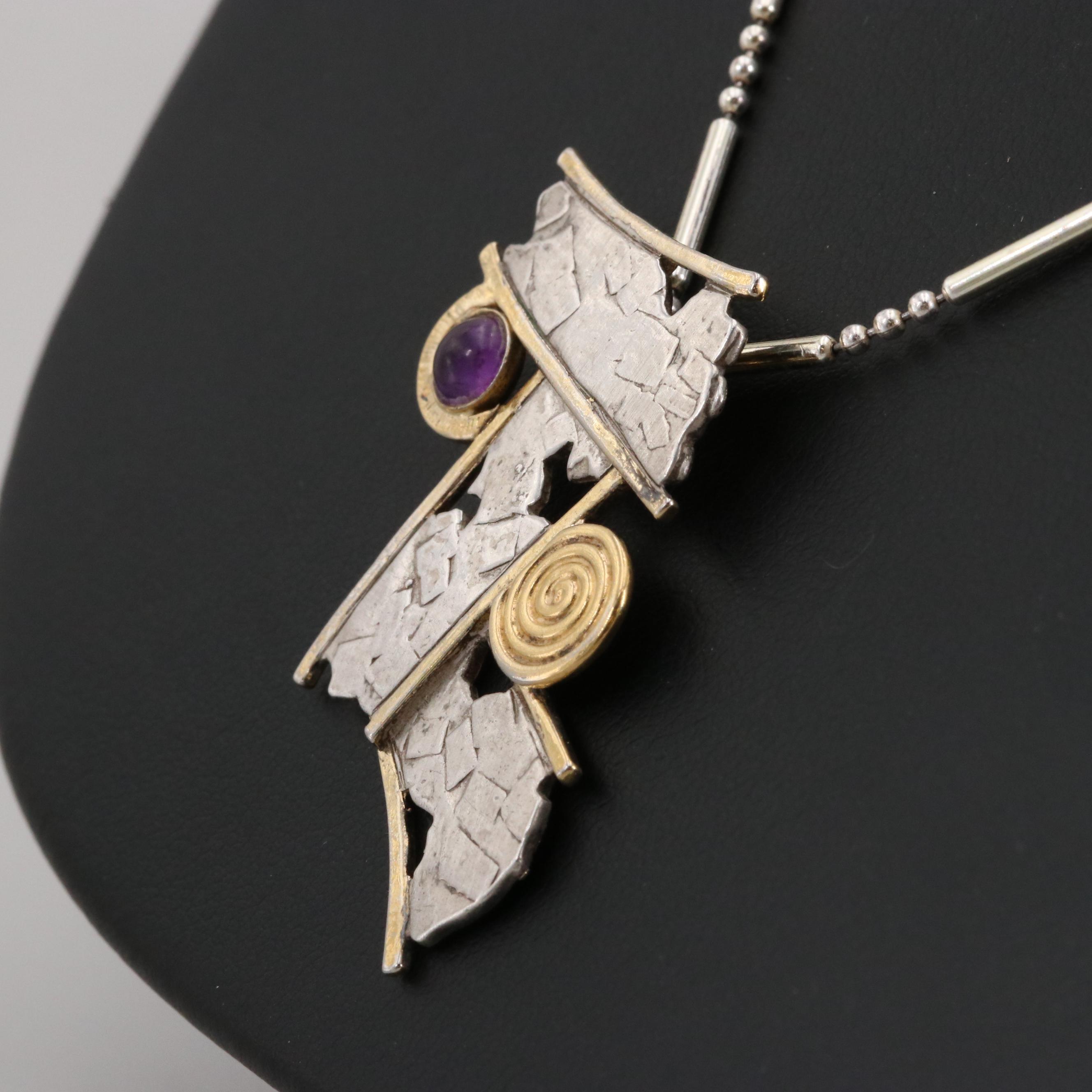 Sterling Silver Amethyst Necklace