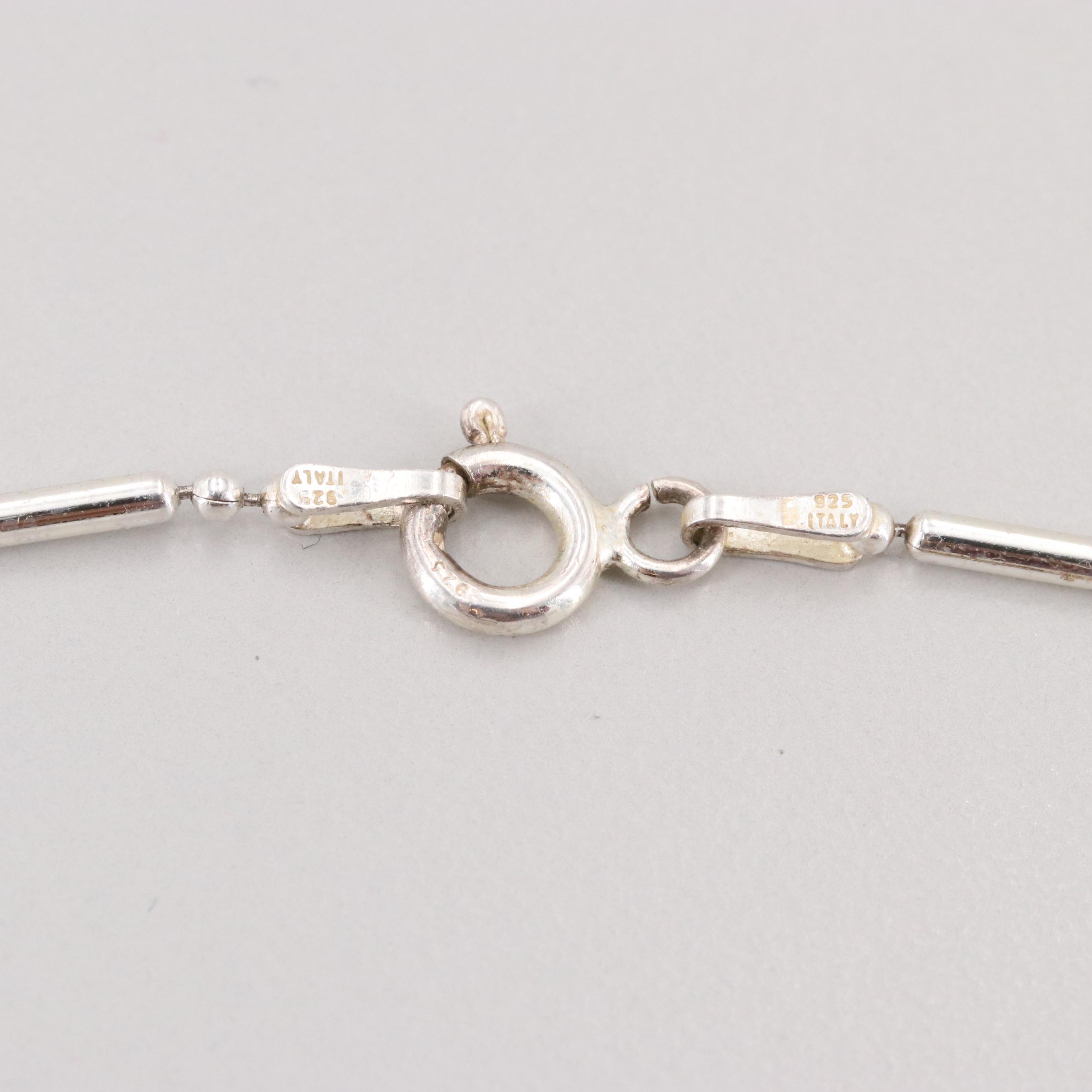 Sterling Silver Amethyst Necklace