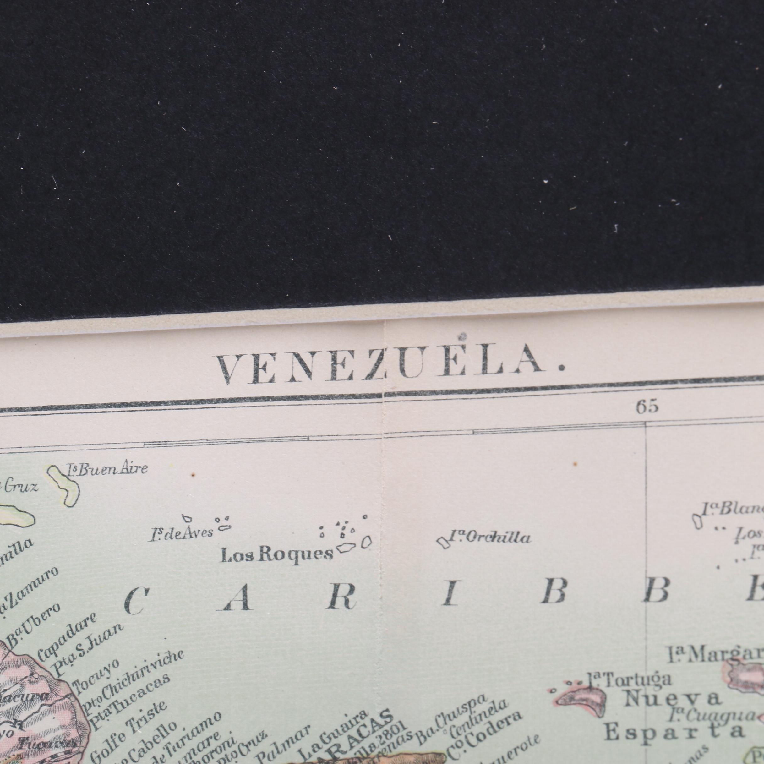 Encyclopedia Britannica Map of Venezuela
