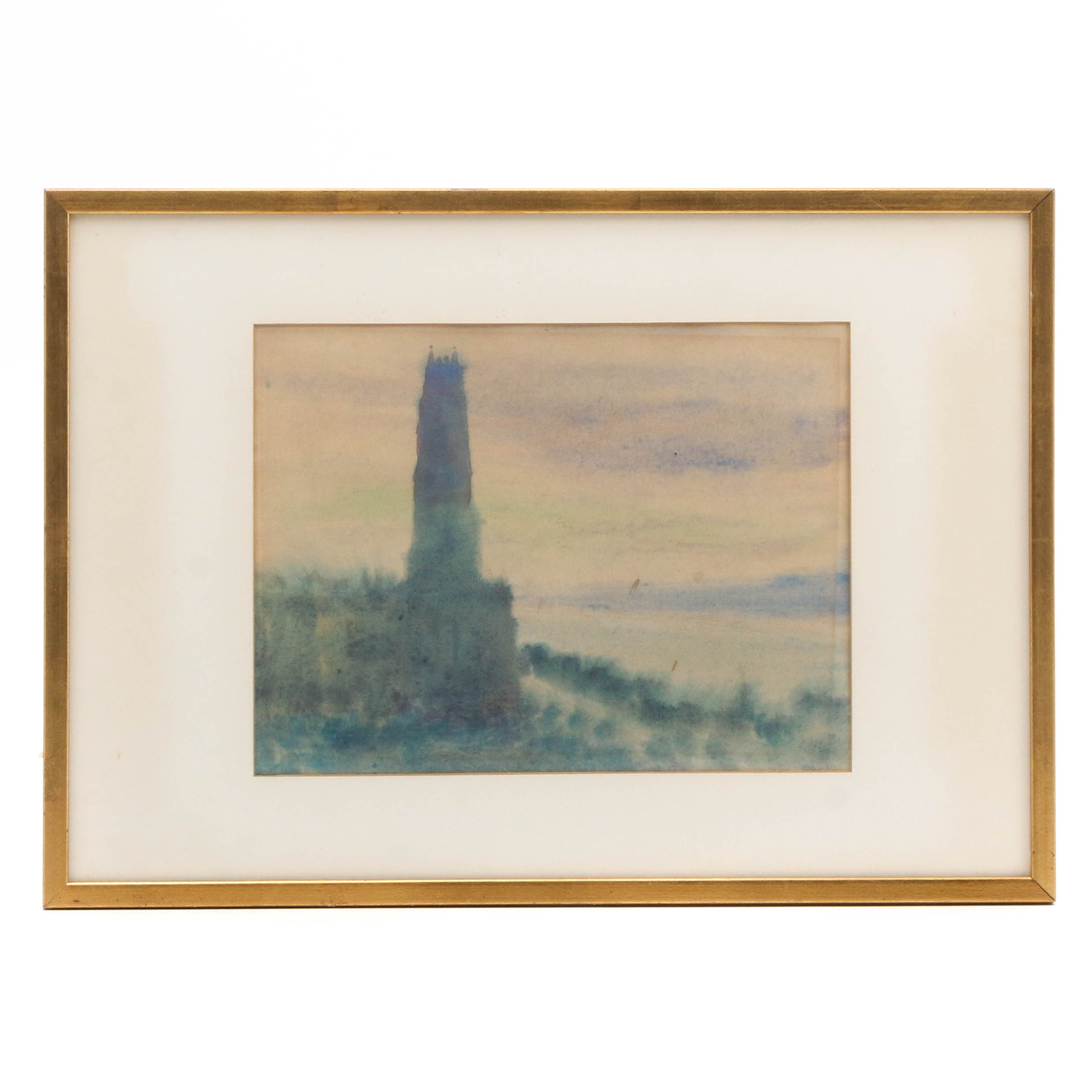 Impressionist Style Watercolor Painting