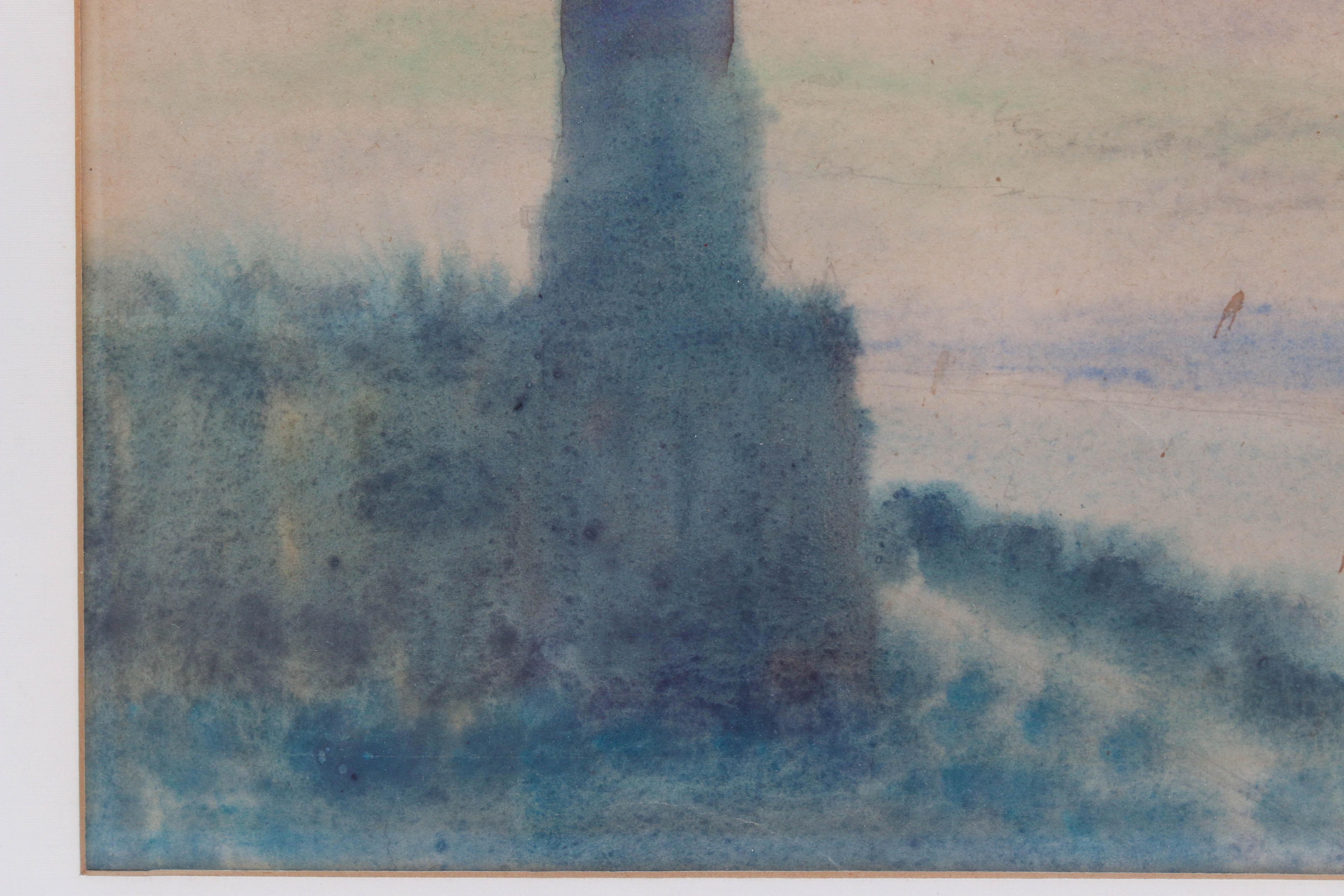 Impressionist Style Watercolor Painting