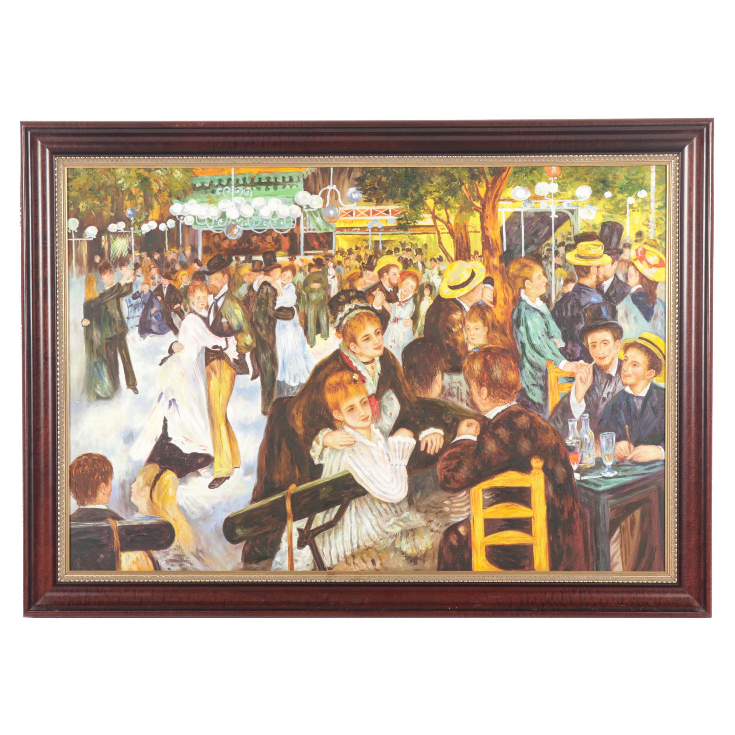Copy Oil Painting After Pierre-Auguste Renoir's "Bal du Moulin de la Galette"