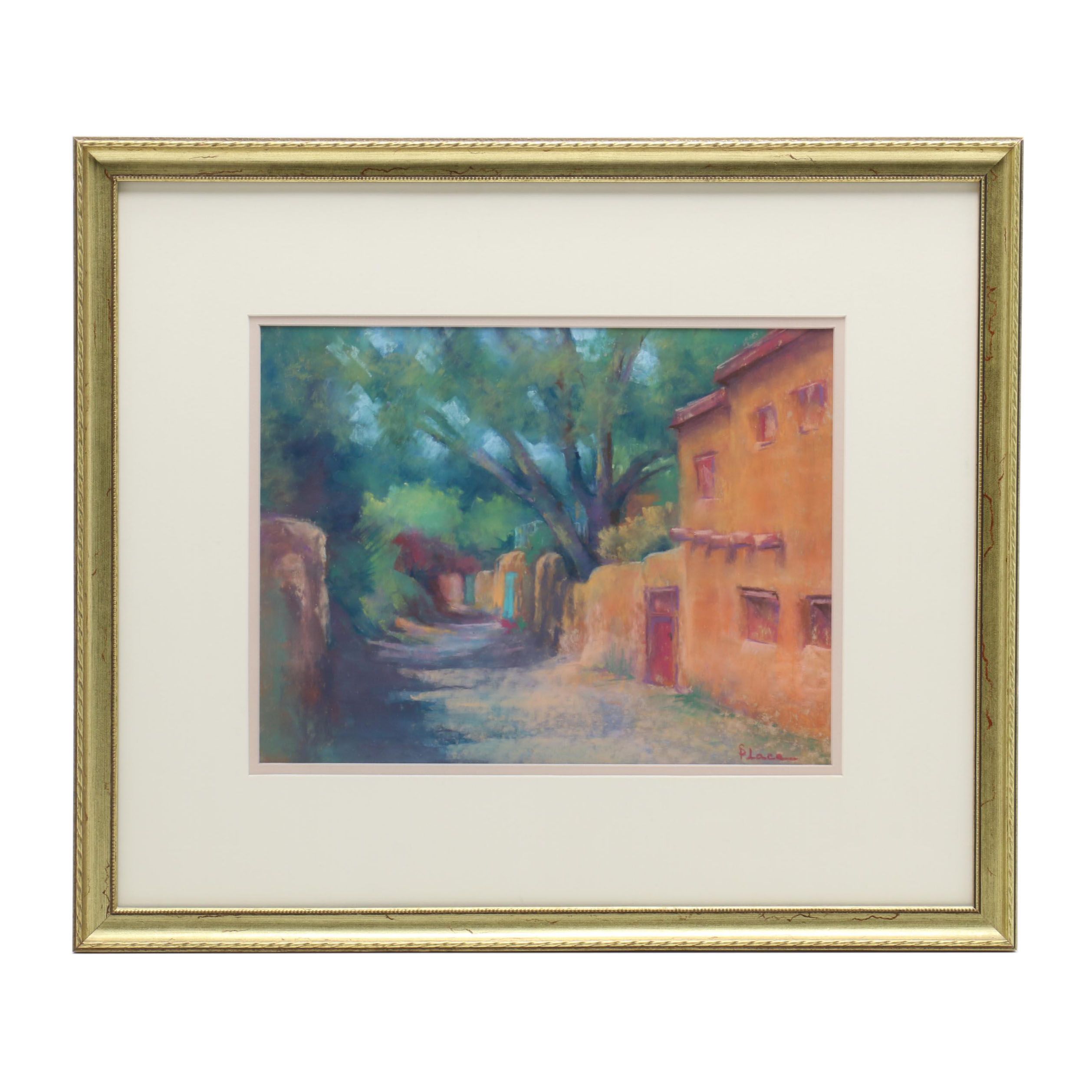 Sandra Place Pastel Drawing "Canyon Road Colors"