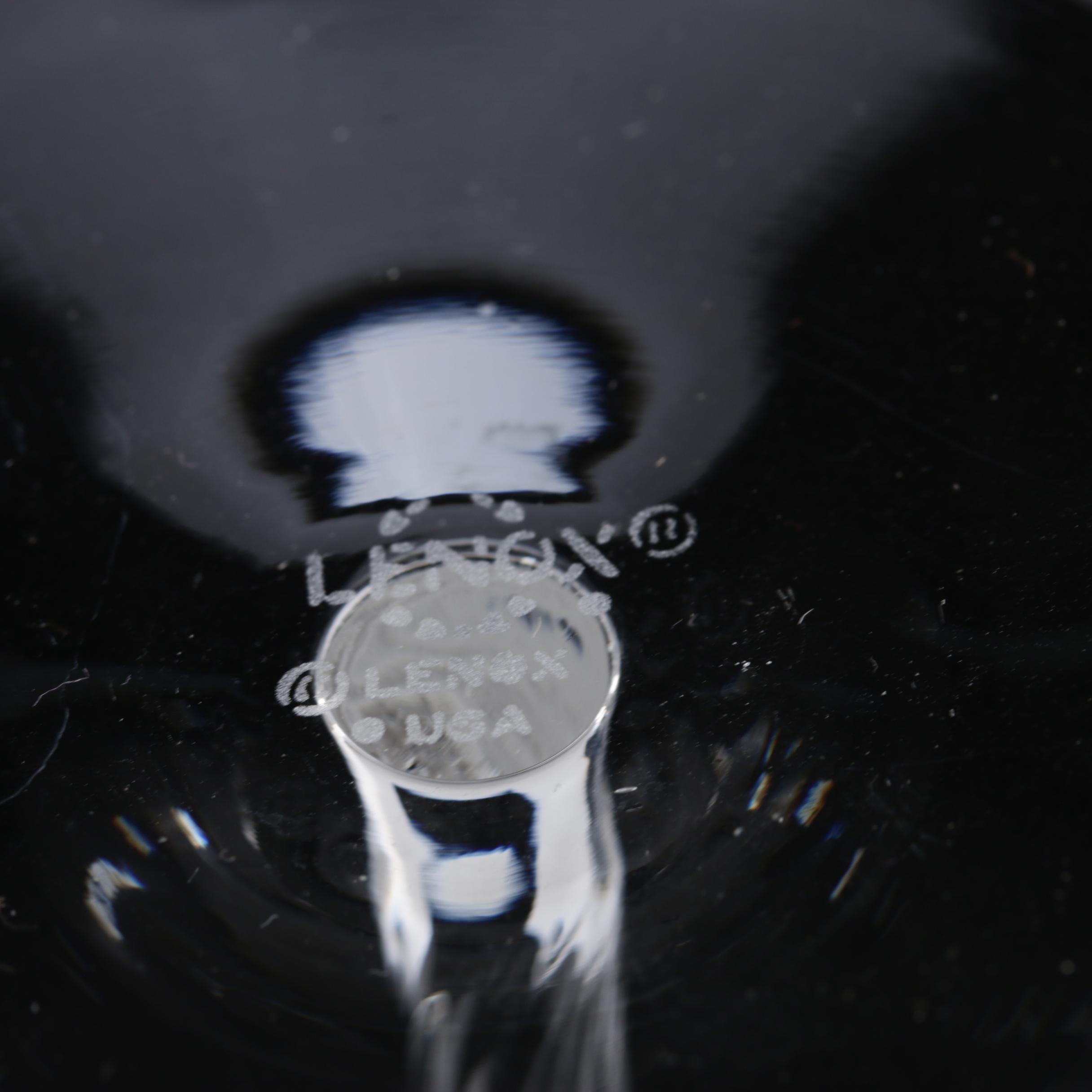 Lenox Gold Rim "Monroe" Crystal Wine Glasses, Late 20th/Early 21st Century