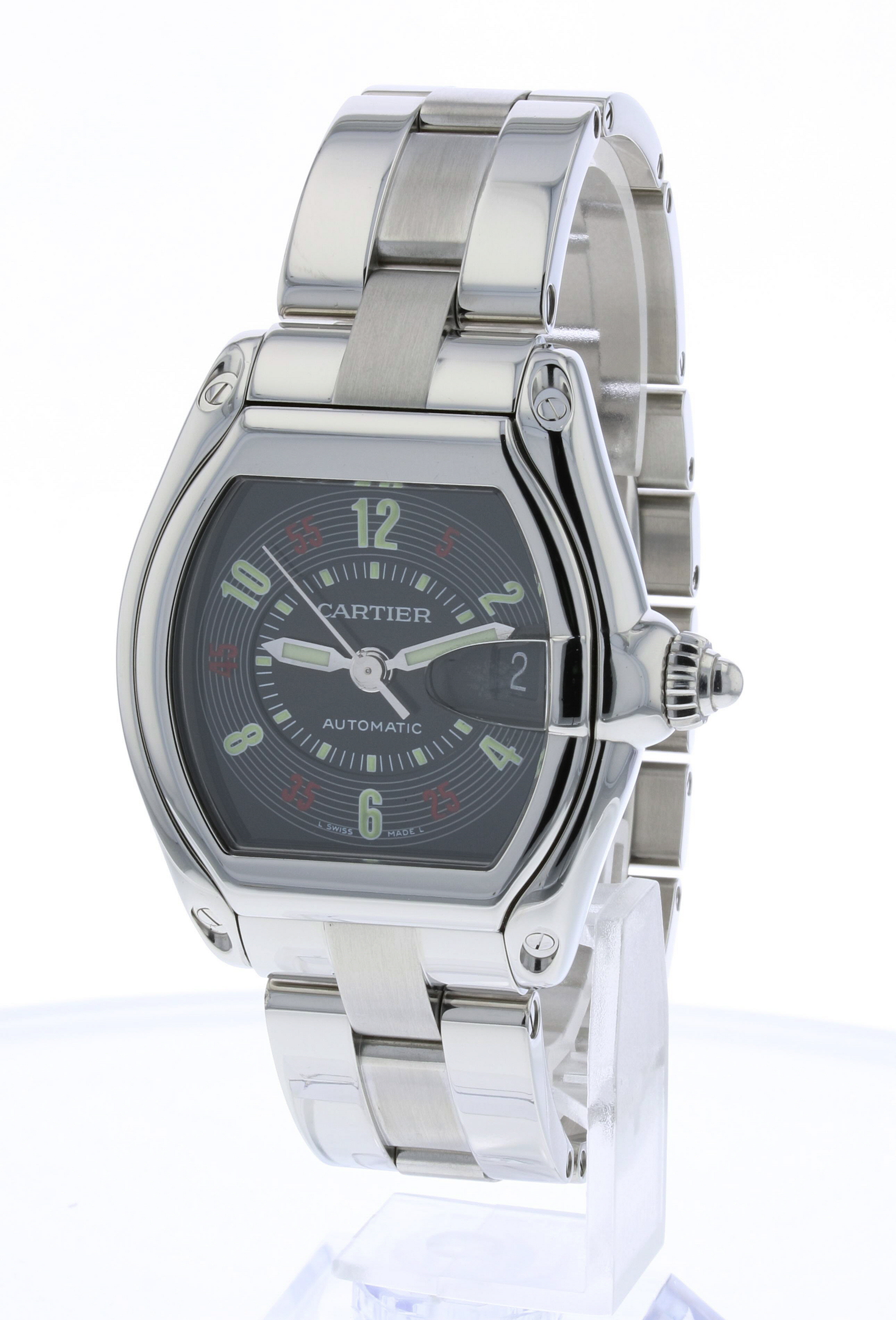 Cartier "Roadster" Stainless Steel Watch