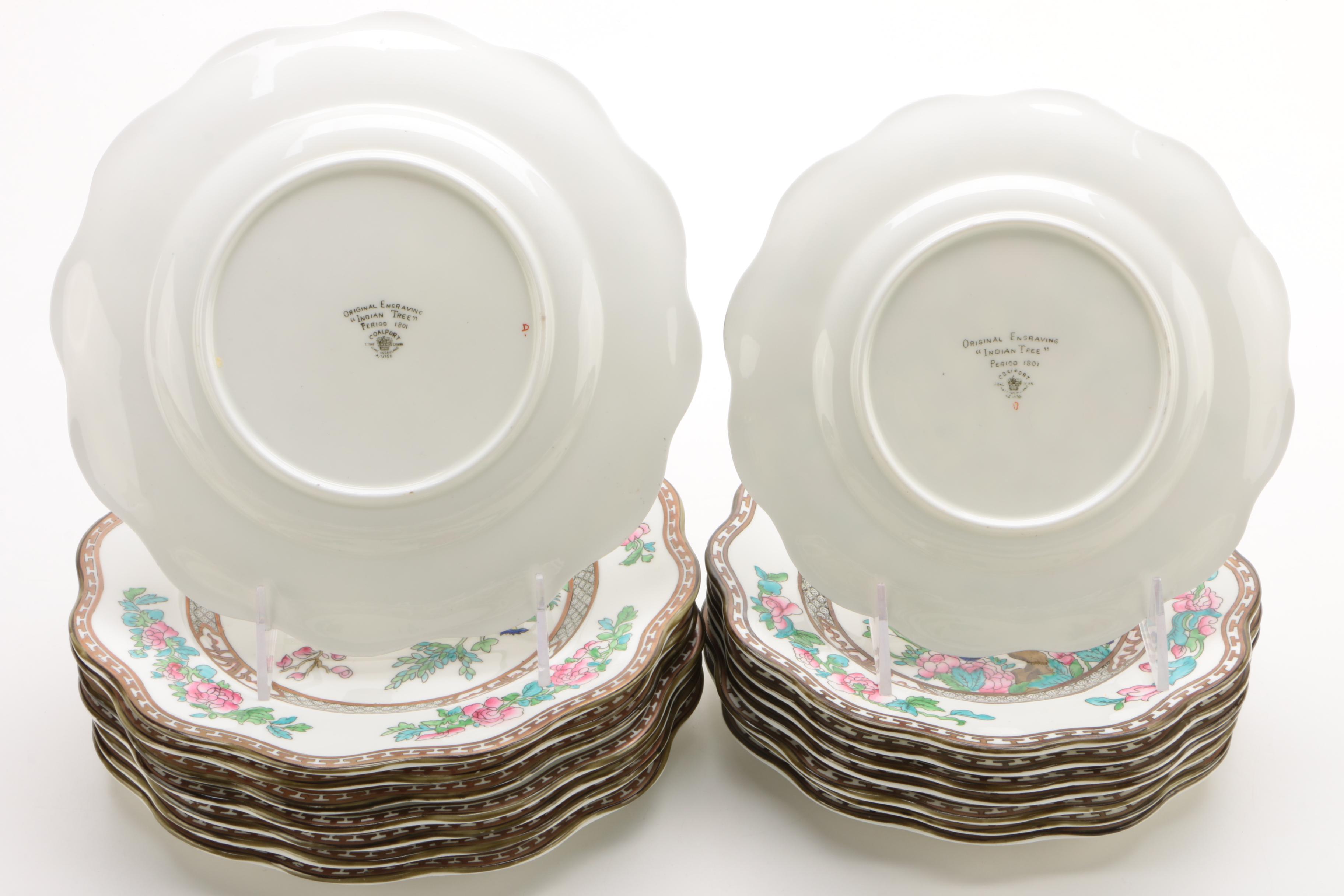 Coalport "Indian Tree" Bone China Luncheon Service for Eight