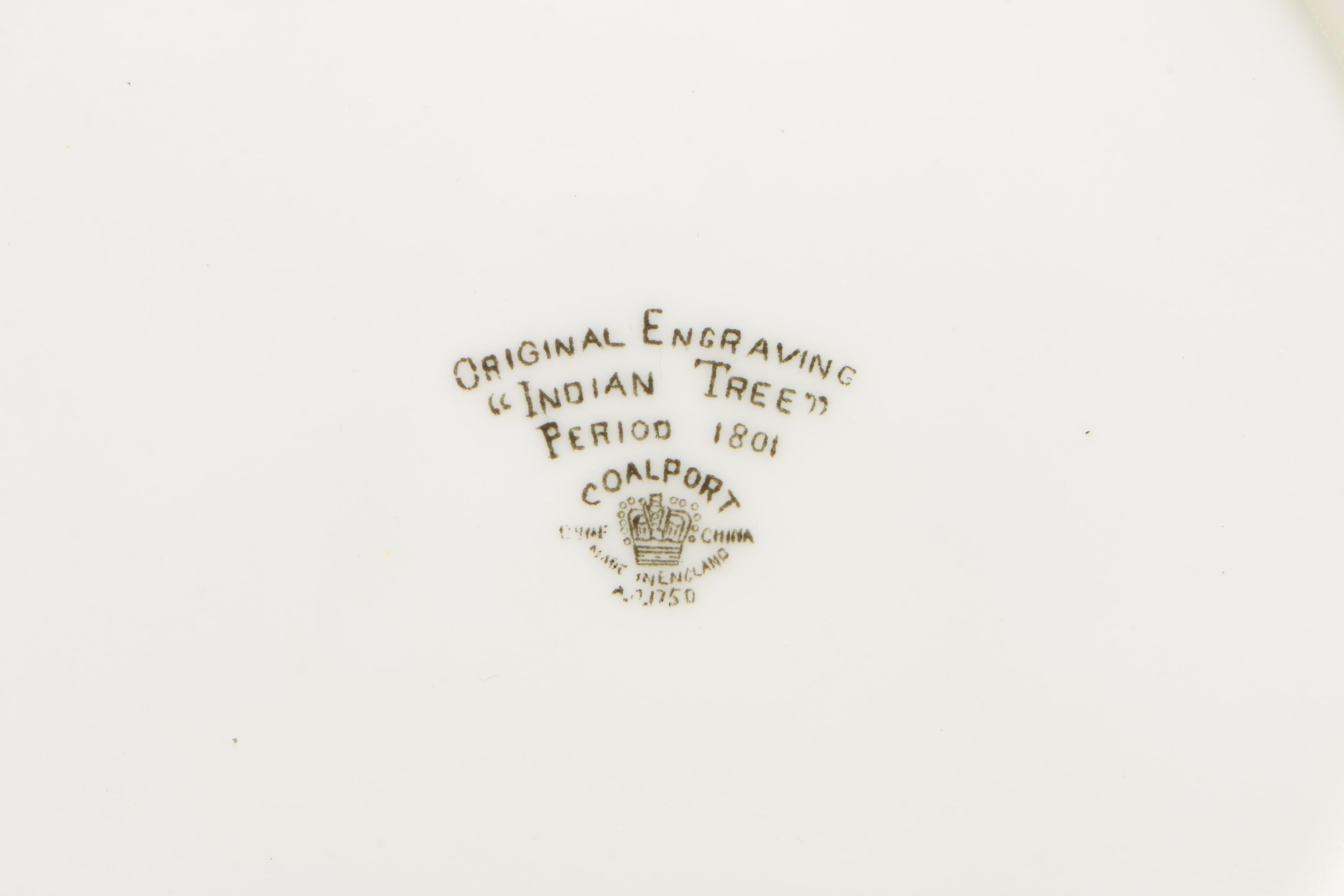 Coalport "Indian Tree" Bone China Luncheon Service for Eight