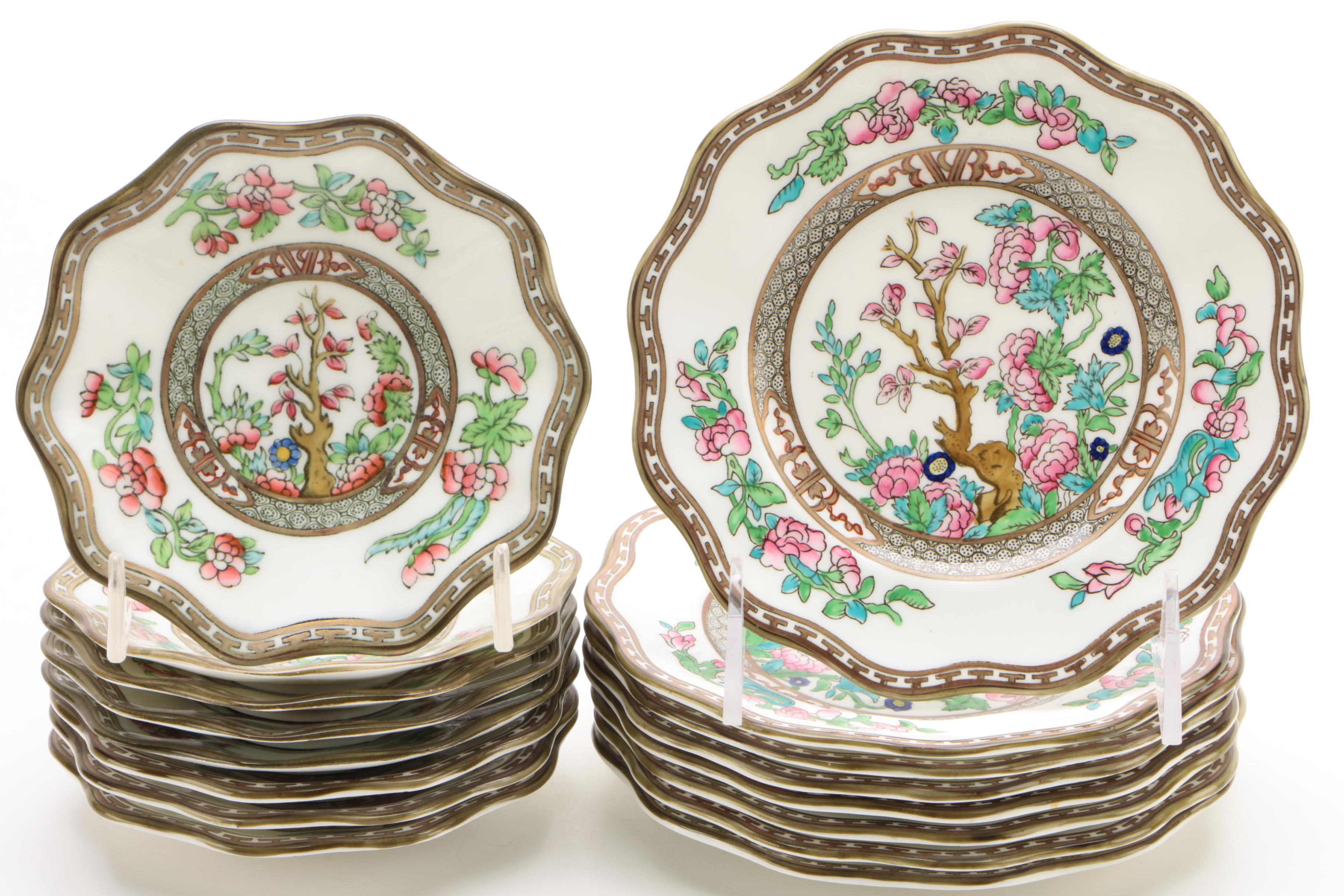 Coalport "Indian Tree" Bone China Luncheon Service for Eight
