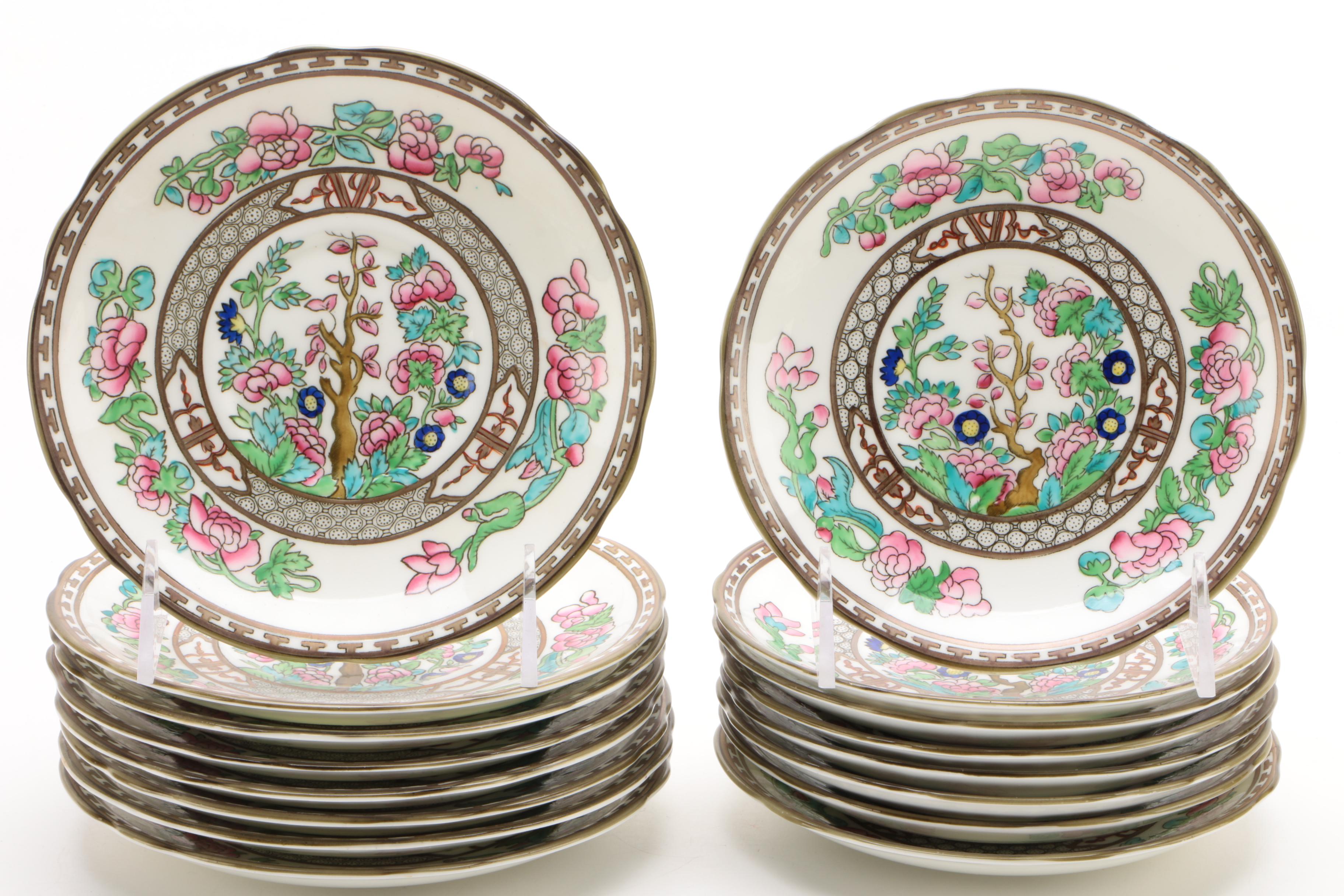 Coalport "Indian Tree" Bone China Luncheon Service for Eight