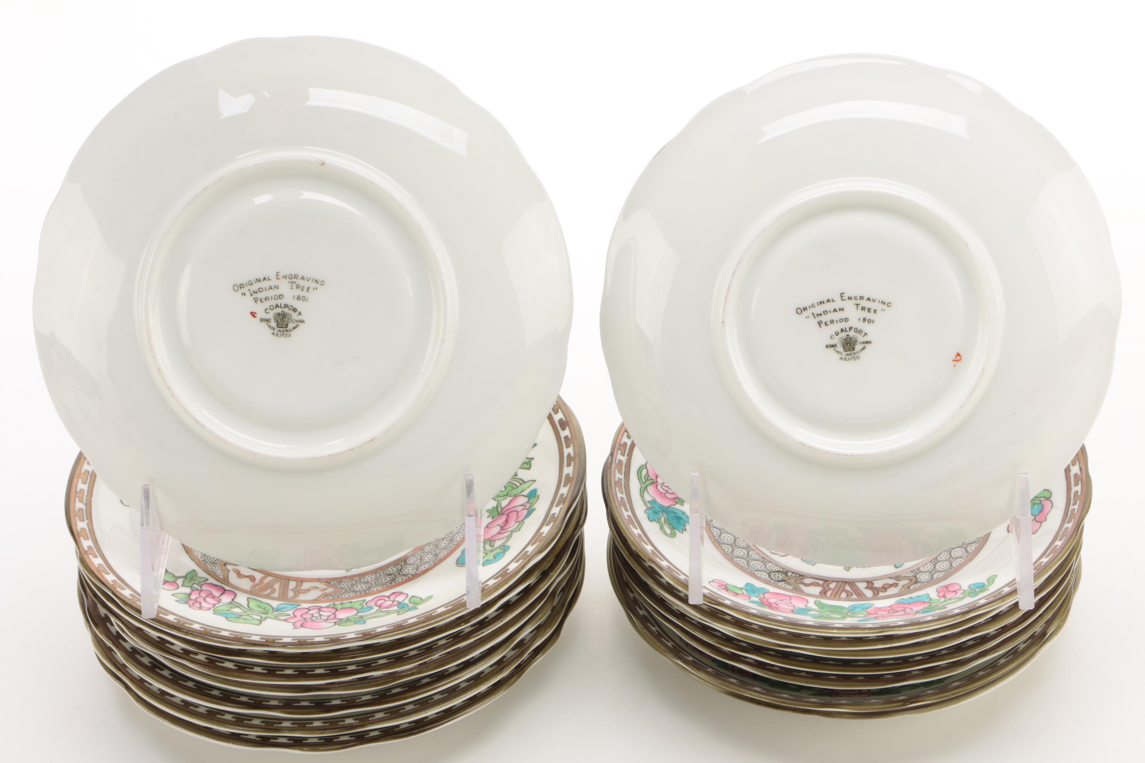 Coalport "Indian Tree" Bone China Luncheon Service for Eight