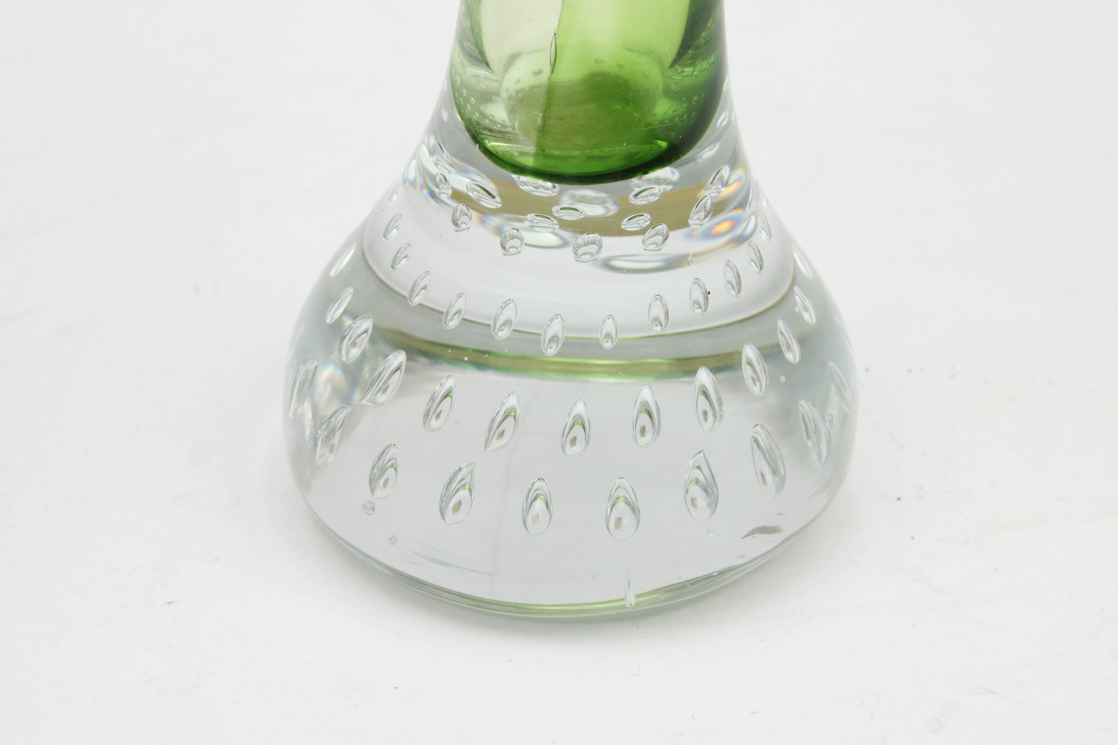Swedish Aseda Controlled Bubble Art Glass Vase