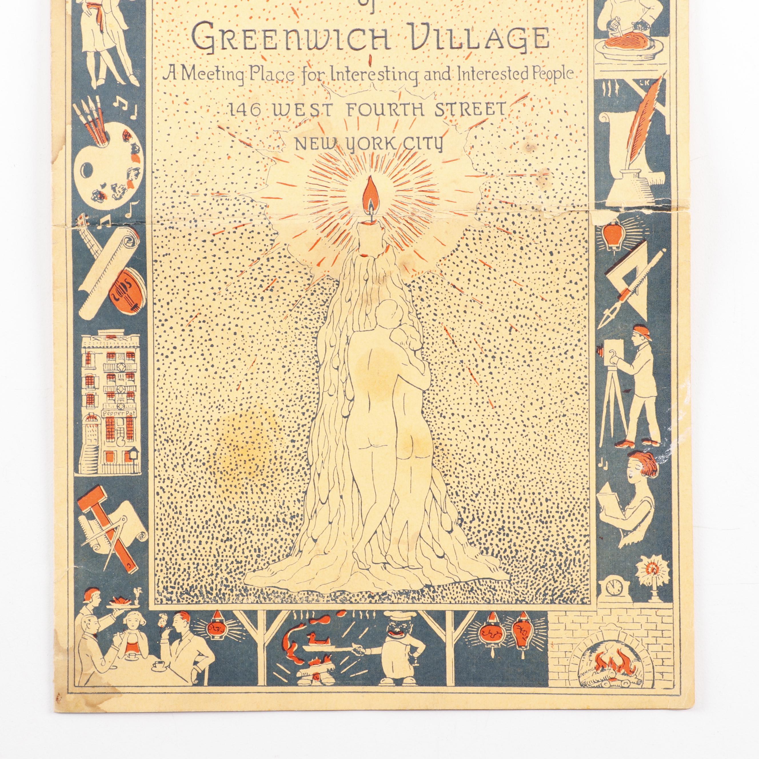 "The Pepper Pot" Art Deco Menu