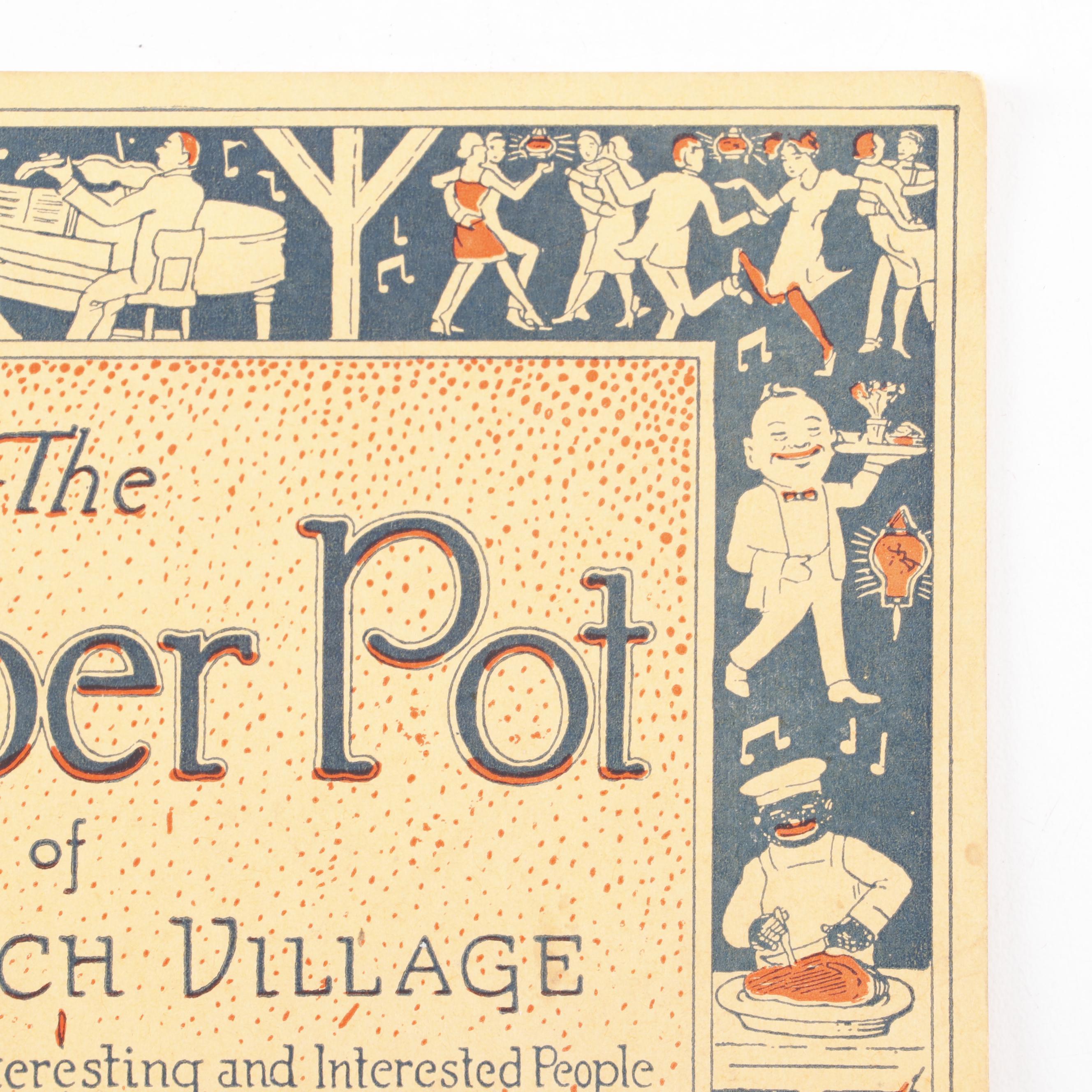 "The Pepper Pot" Art Deco Menu