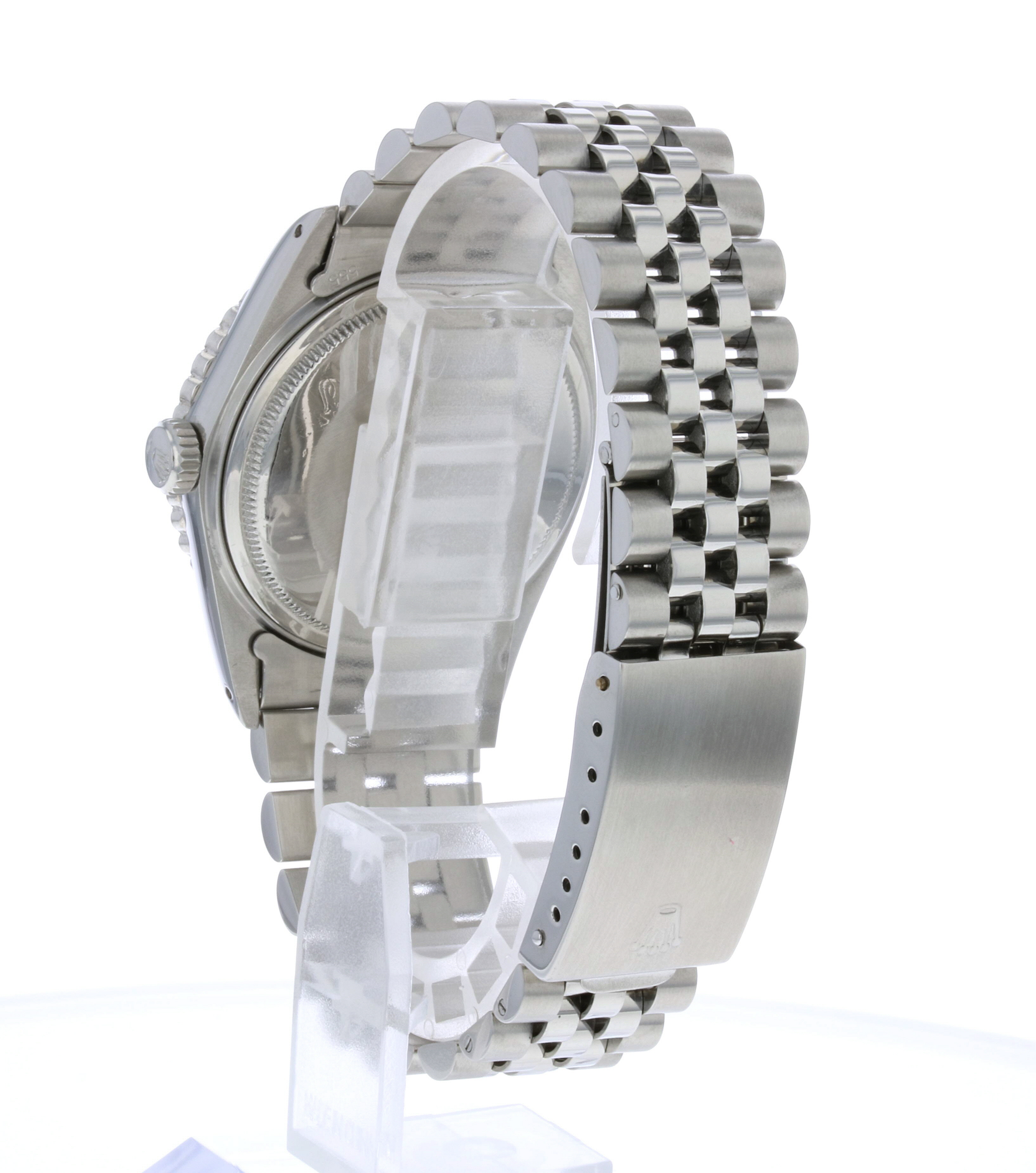 Vintage Rolex Oyster Perpetual 14K White Gold Diamond Stainless Steel Watch