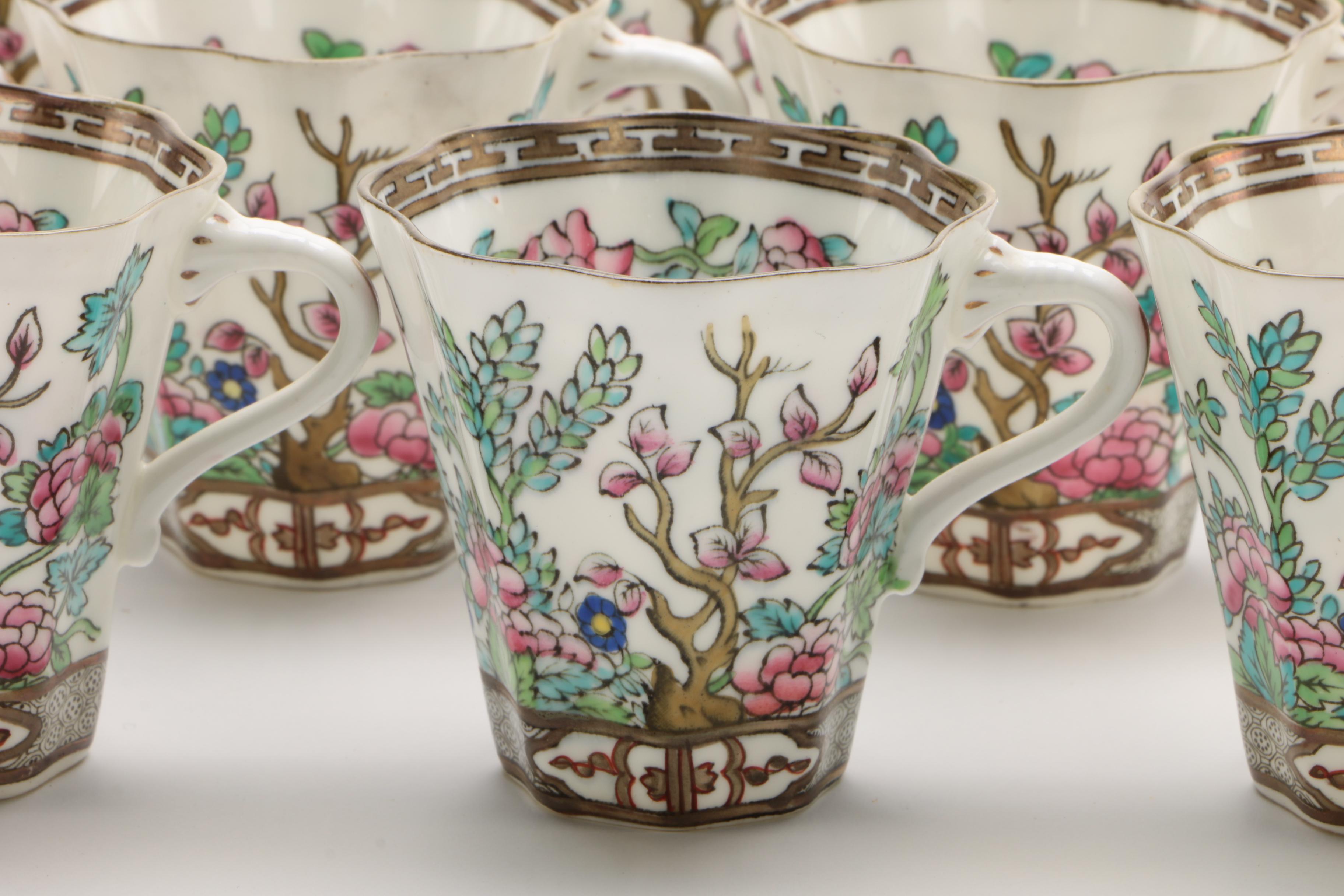 Coalport "Indian Tree" Bone China Demitasse Cups
