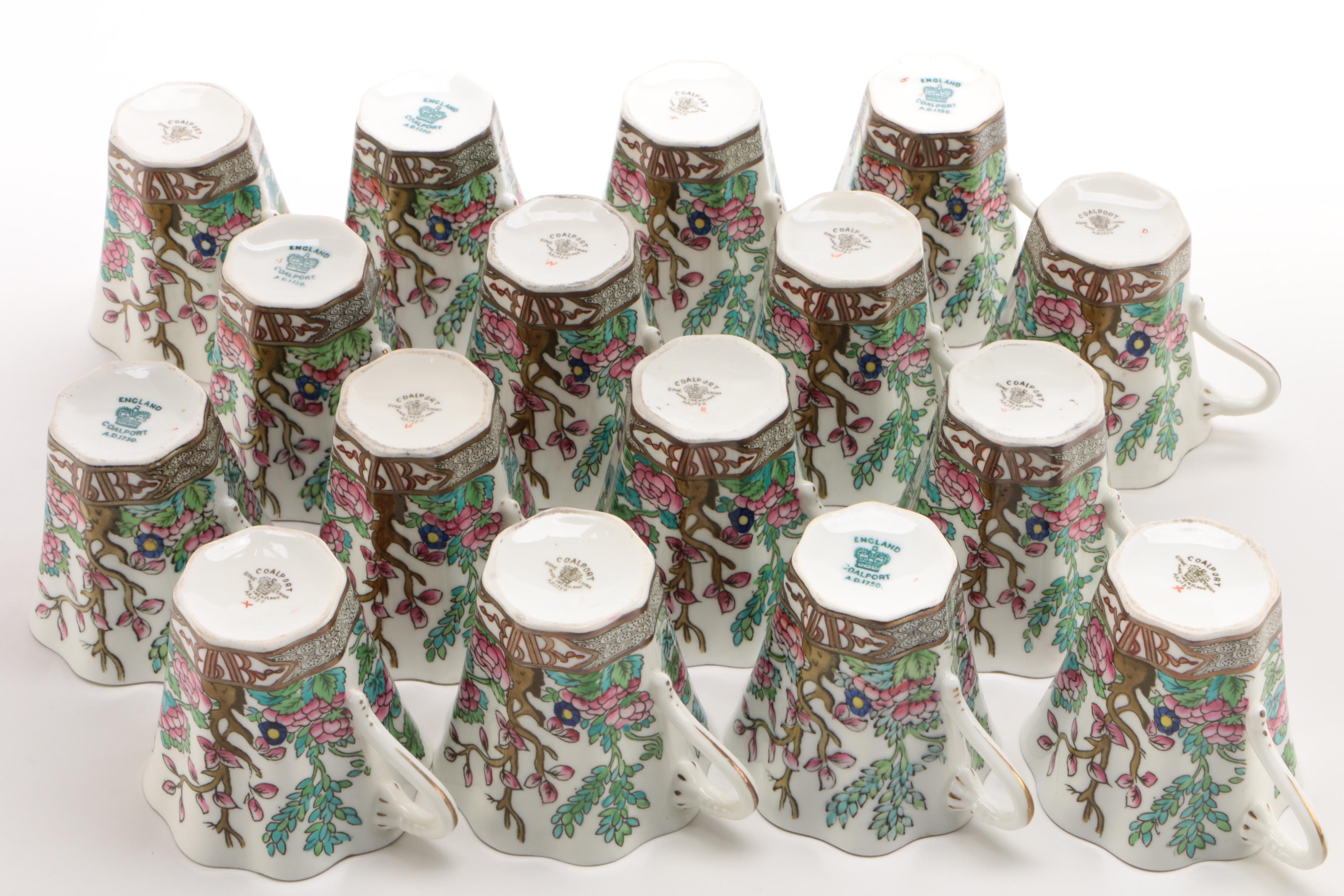 Coalport "Indian Tree" Bone China Demitasse Cups