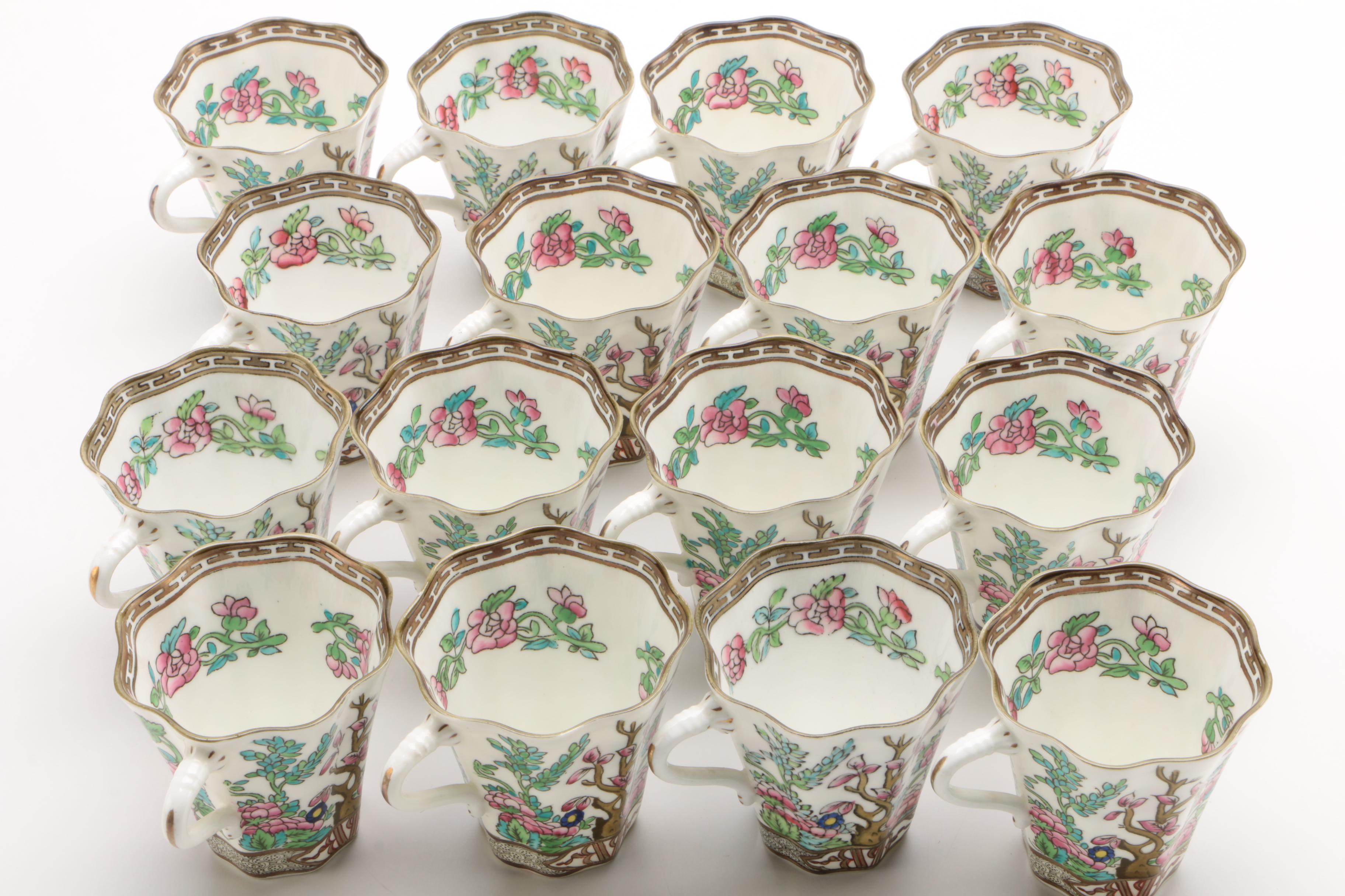 Coalport "Indian Tree" Bone China Demitasse Cups