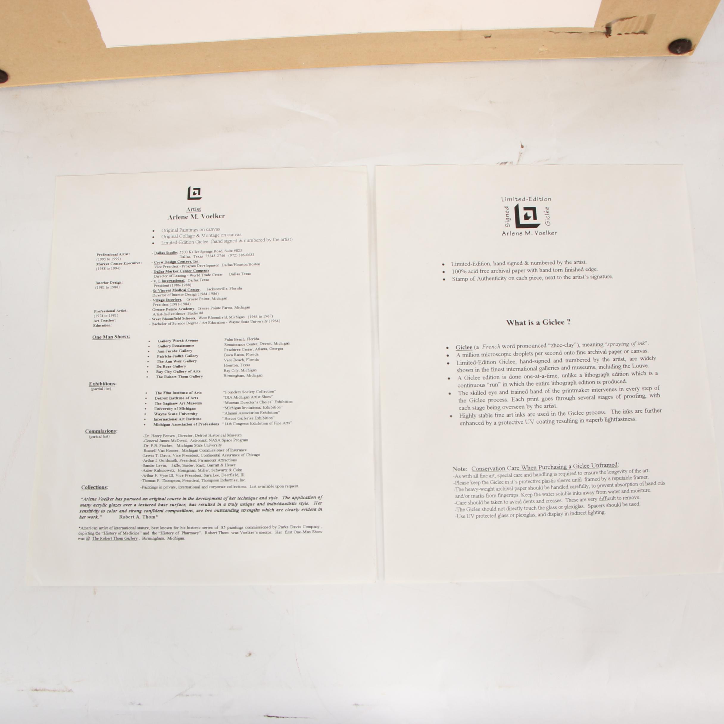 Arlene M. Voelker Giclée "Hoopoe"