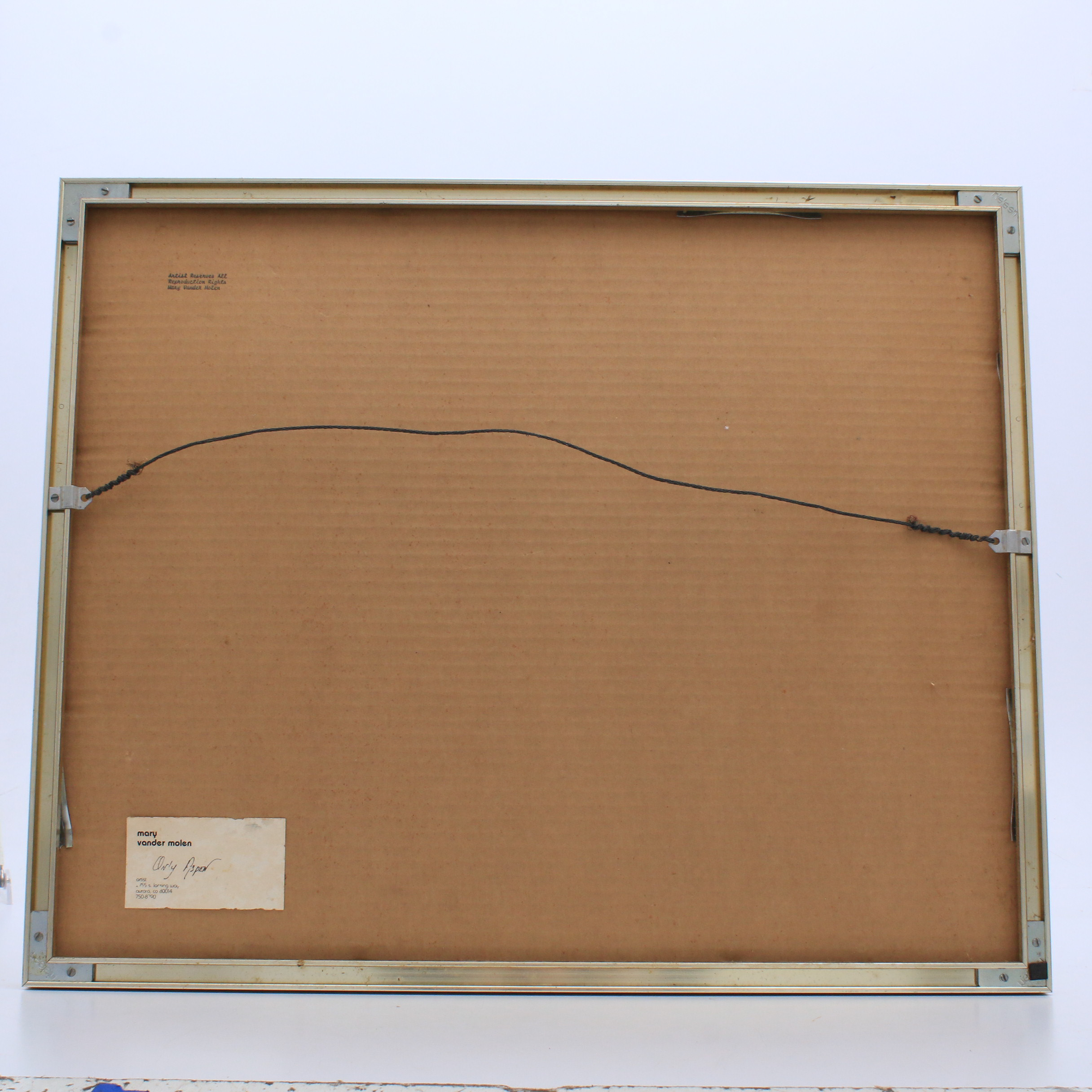 Mary Vander Molen Watercolor Painting "Only Aspen"