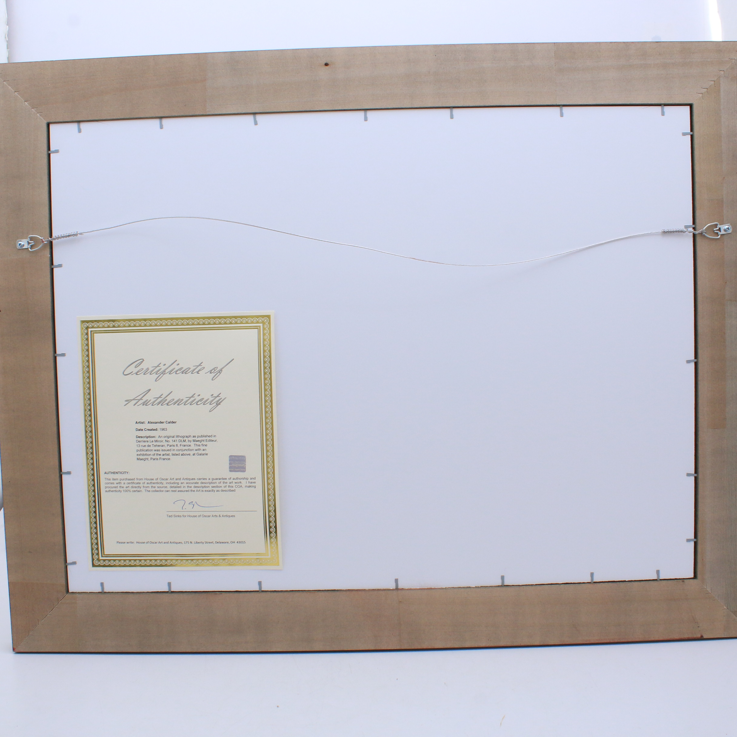 Alexander Calder Double Page Color Lithograph for "Derrière le Miroir"