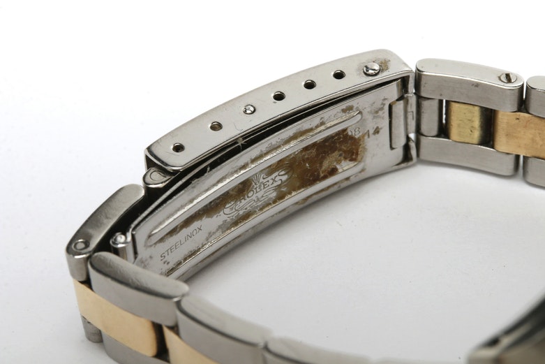 Rolex 14K and 18K Yellow Gold Watch With Diamond Bezel, 1979