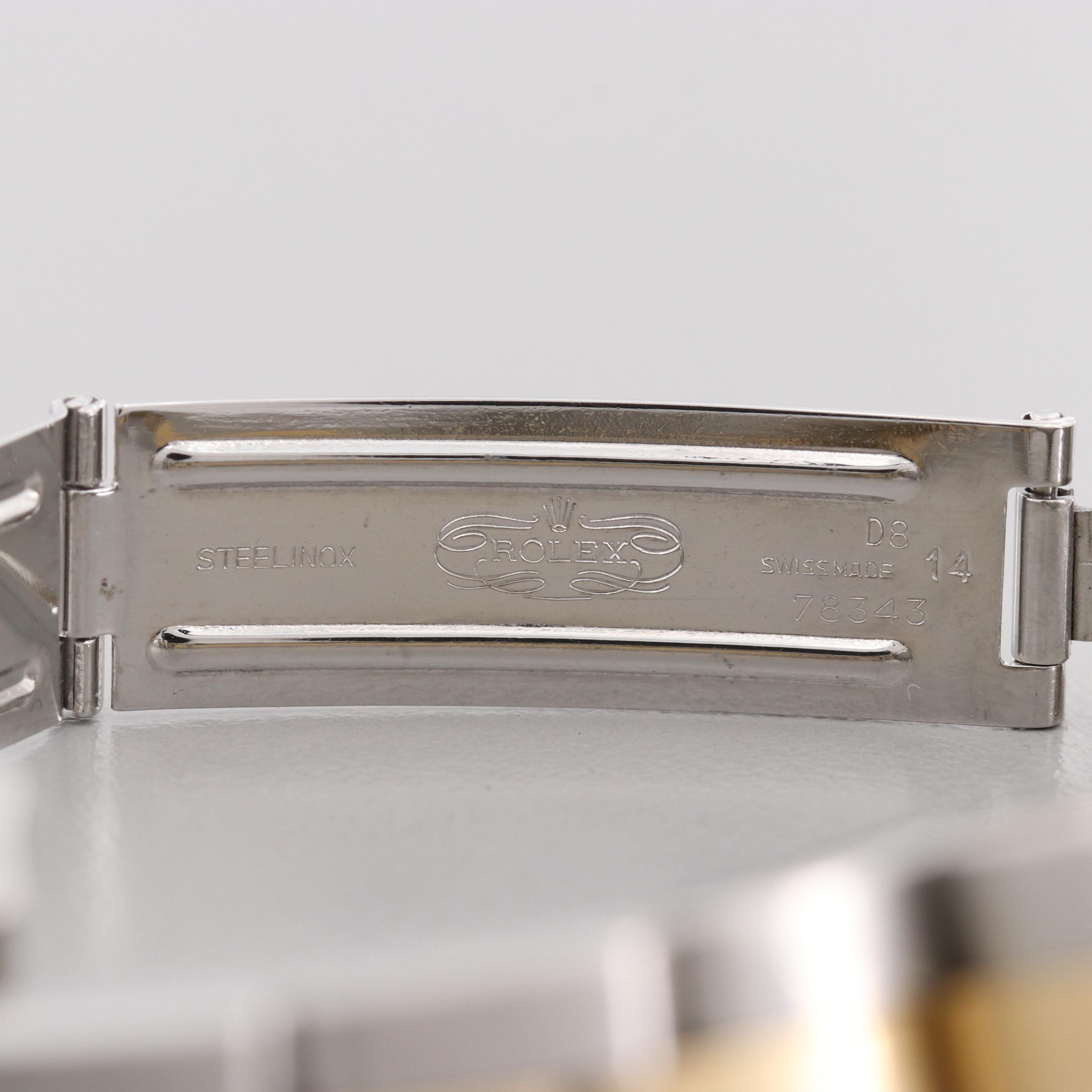 Rolex 14K and 18K Yellow Gold Watch With Diamond Bezel, 1979