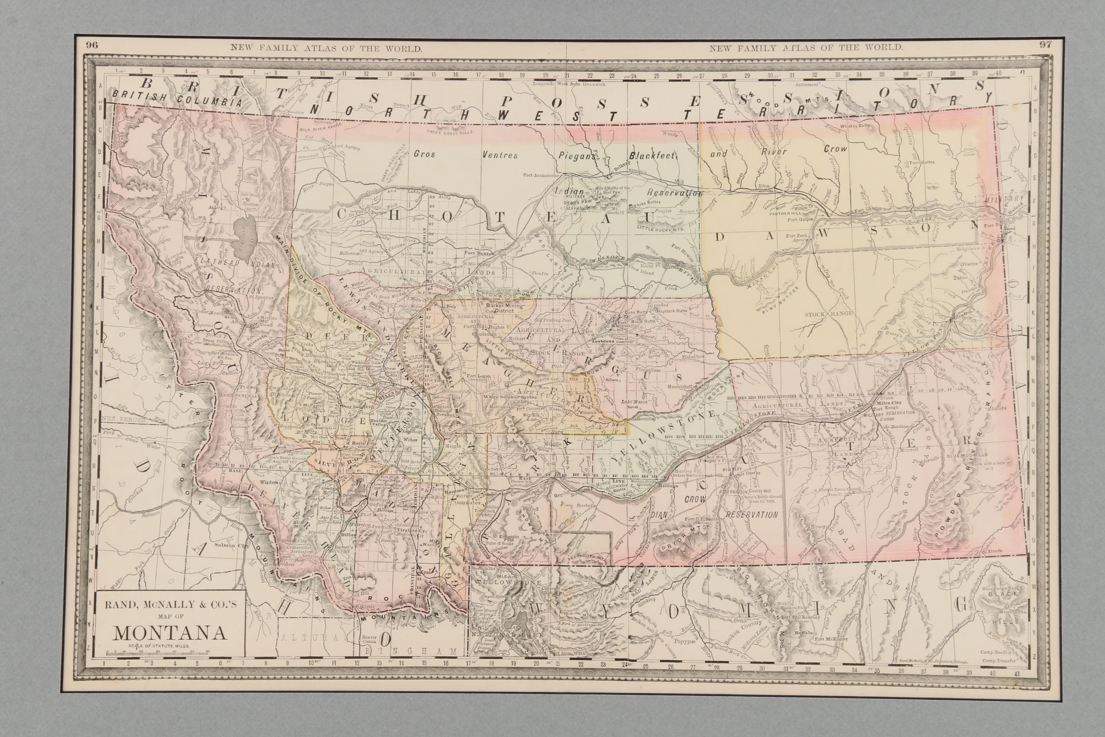 Rand McNally & Co.'s Map of Montana