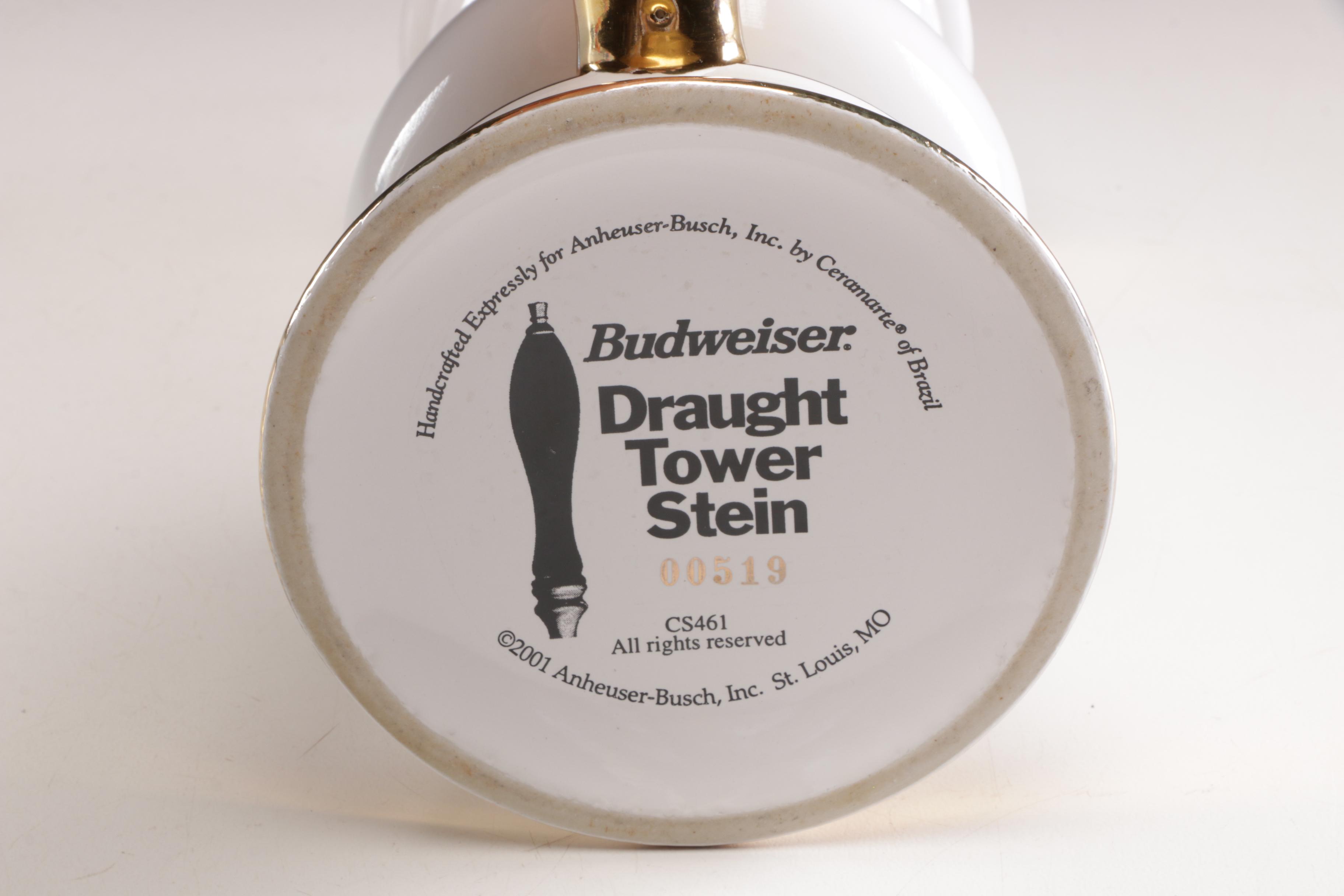 Budweiser Draught Tower Stein
