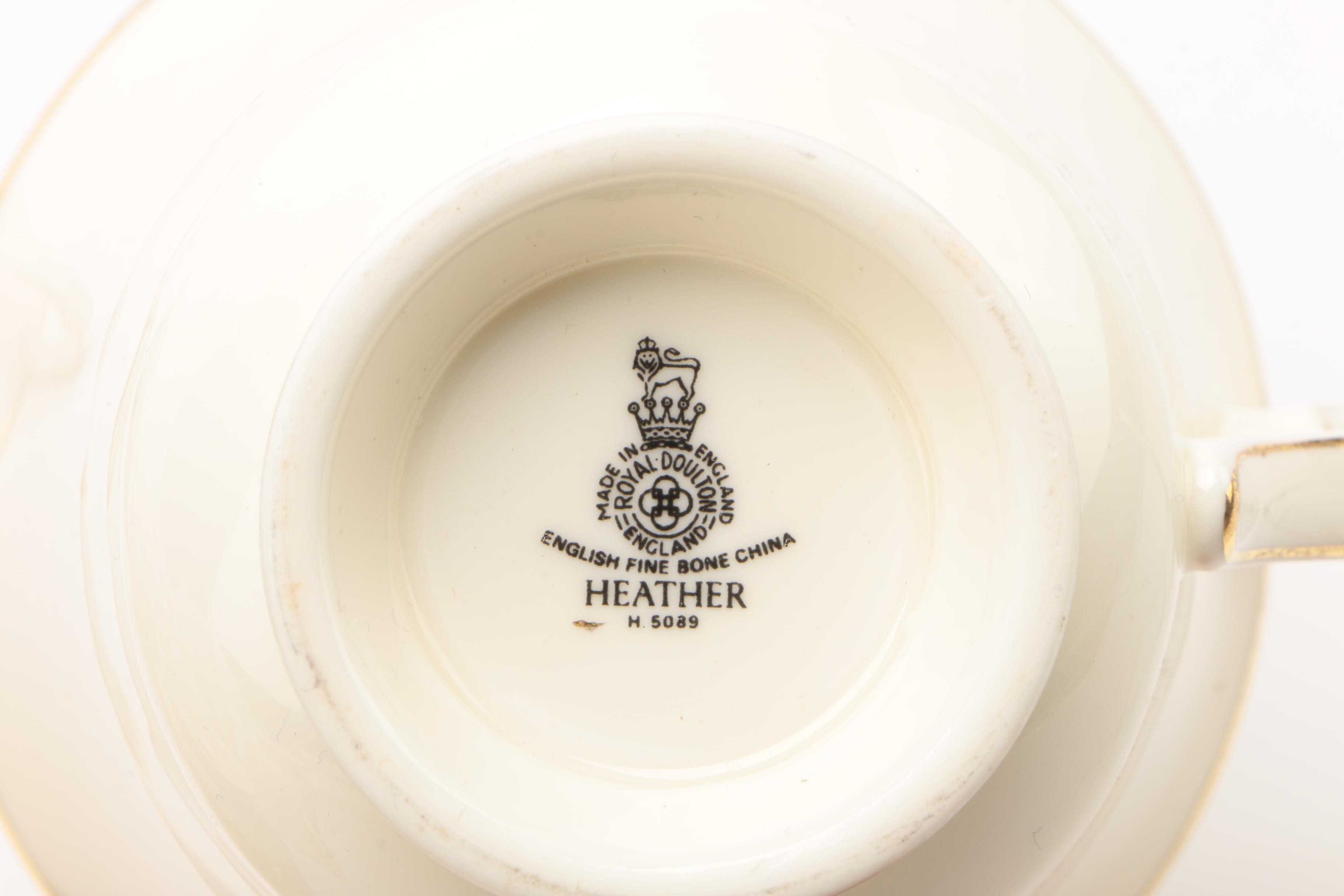 Royal Doulton Romance Collection "Heather" Bone China Dinnerware for Twelve