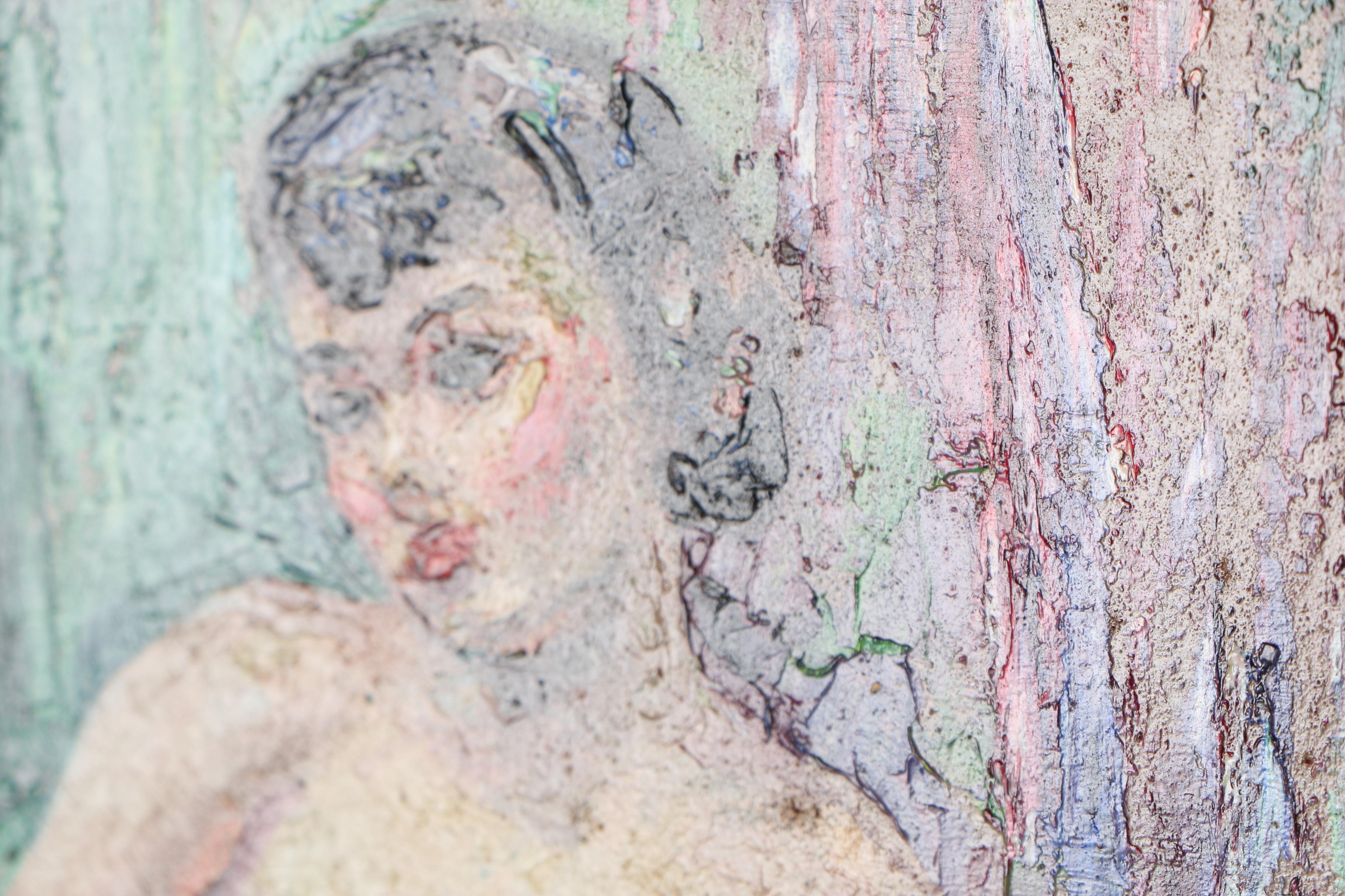 Robert Whitmore Oil Painting "Nude Study, Antioch College"