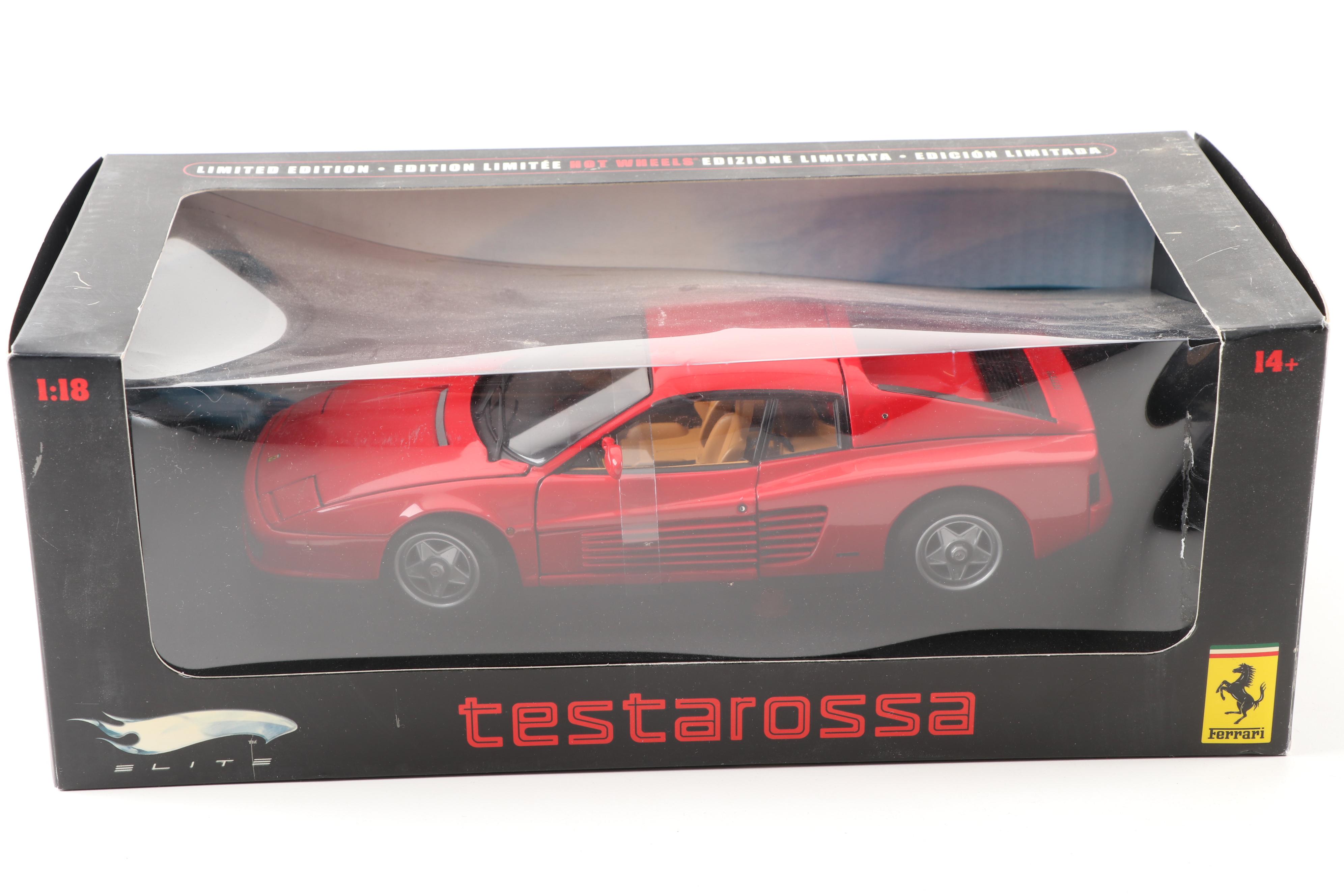 Mattel Testarossa Ferrari and Sunstar Porsche 911 GT3R Die Cast Toy Cars