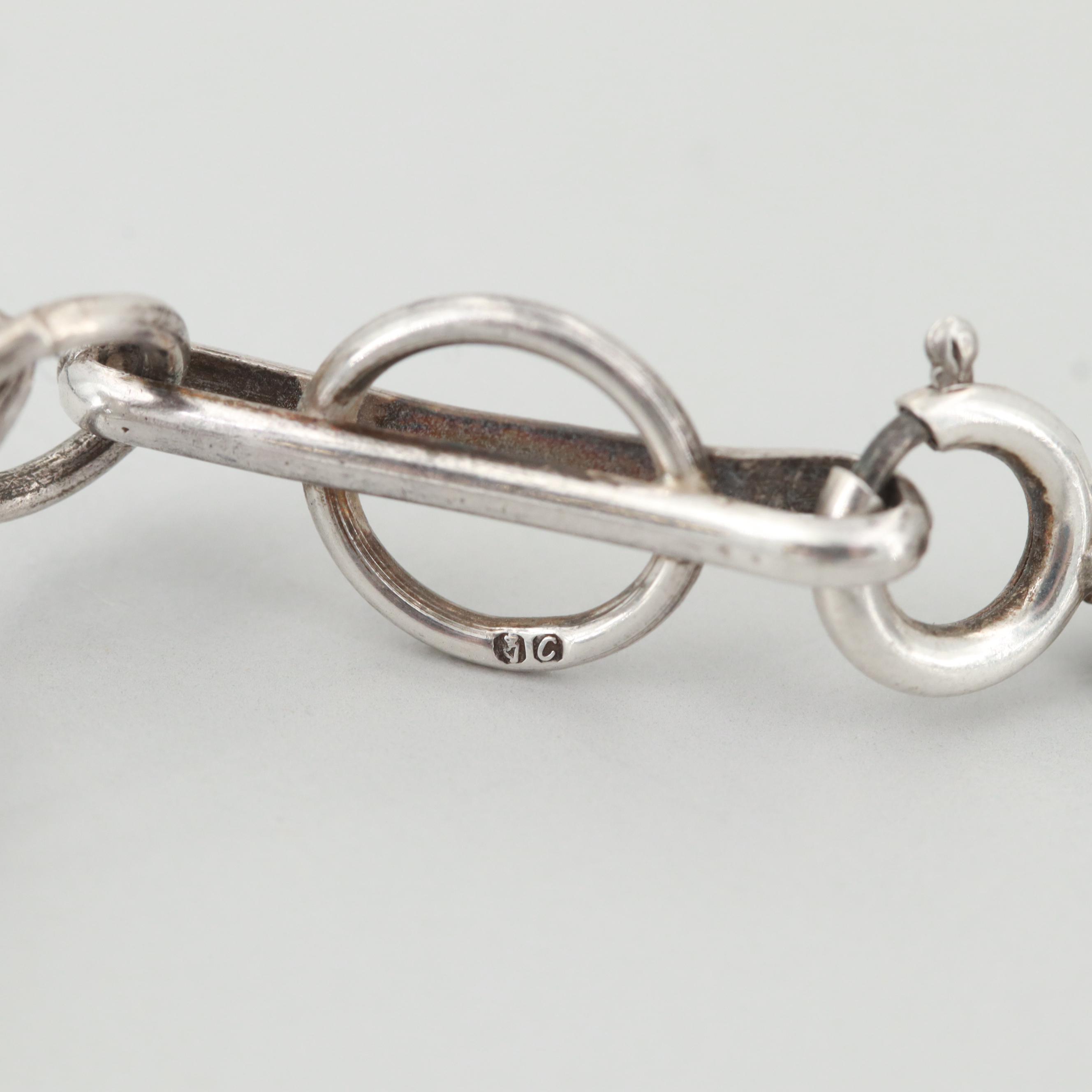 Circa 1988 Sterling Silver Dublin, Ireland Bracelet