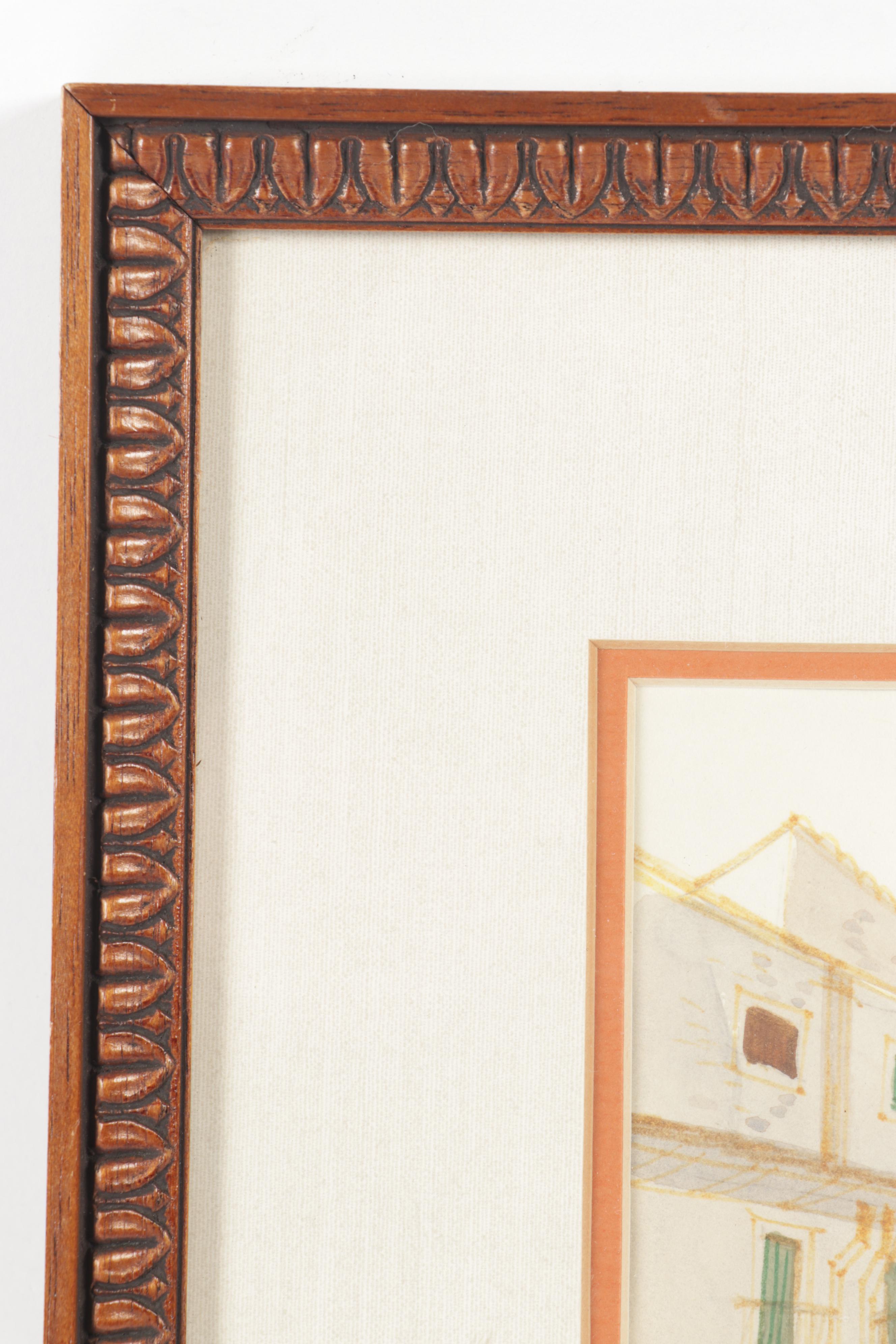 Mary Miller Salem Watercolor and Ink Drawing "Venice"