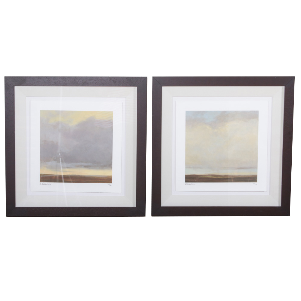 Kim Coulter Giclee "Skyline I" and "Skyline II"