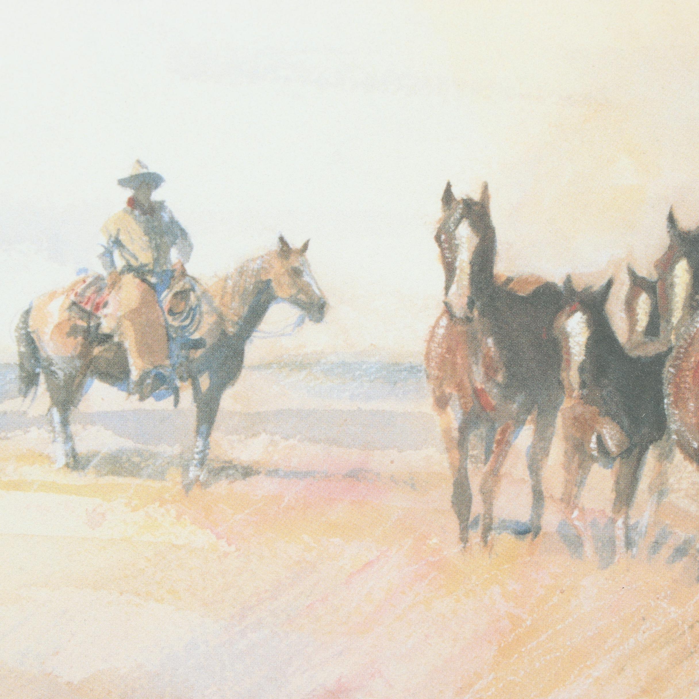 Buck Taylor 1997 AQHA Offset Lithograph Poster "Bloodlines"