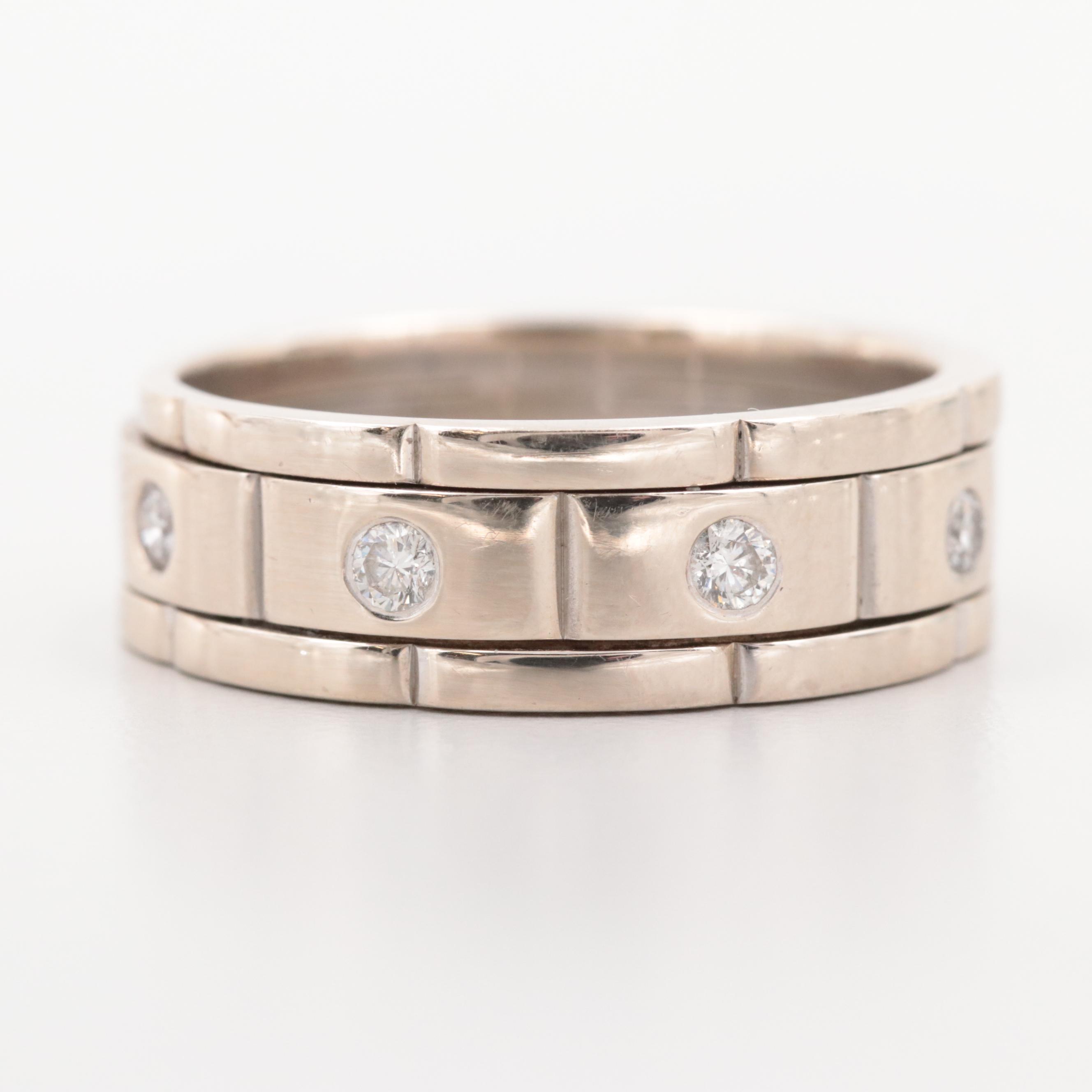 14K White Gold Diamond Ring