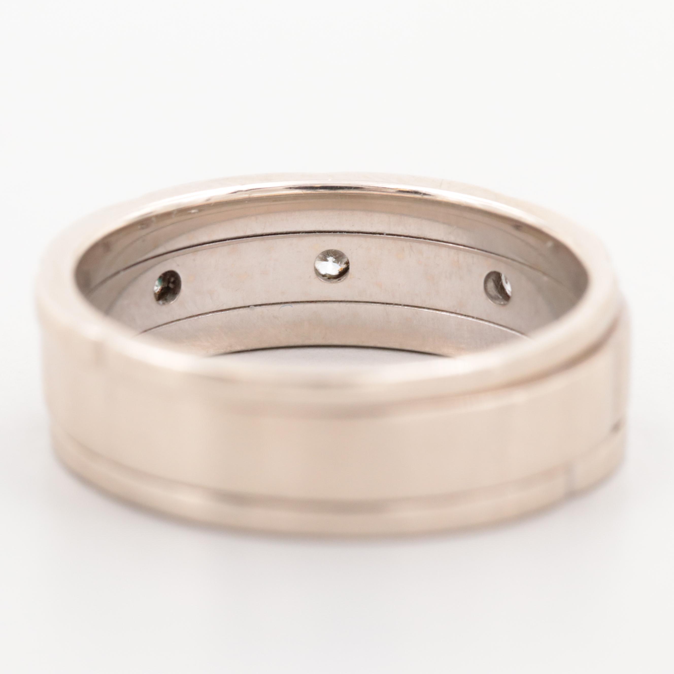 14K White Gold Diamond Ring