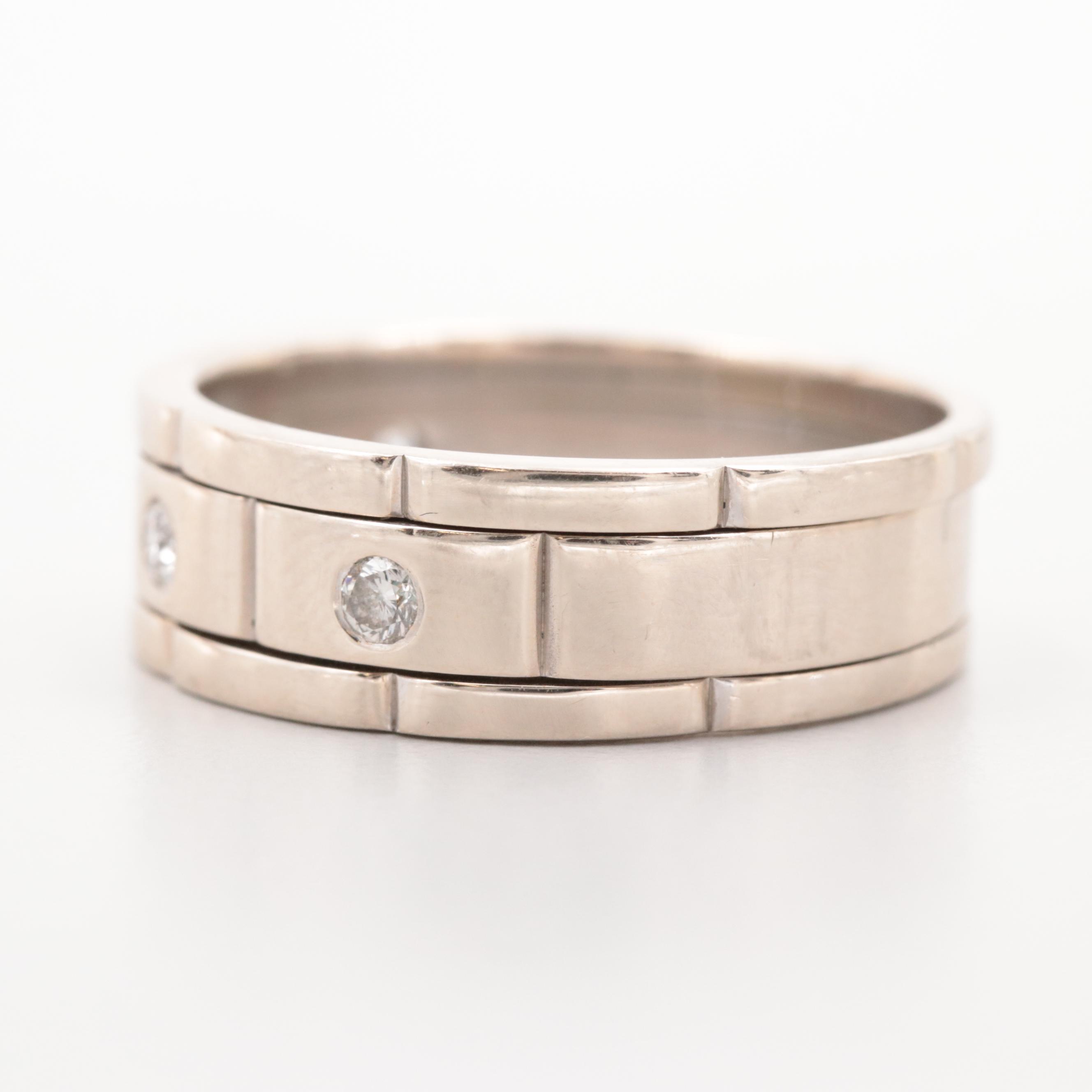 14K White Gold Diamond Ring