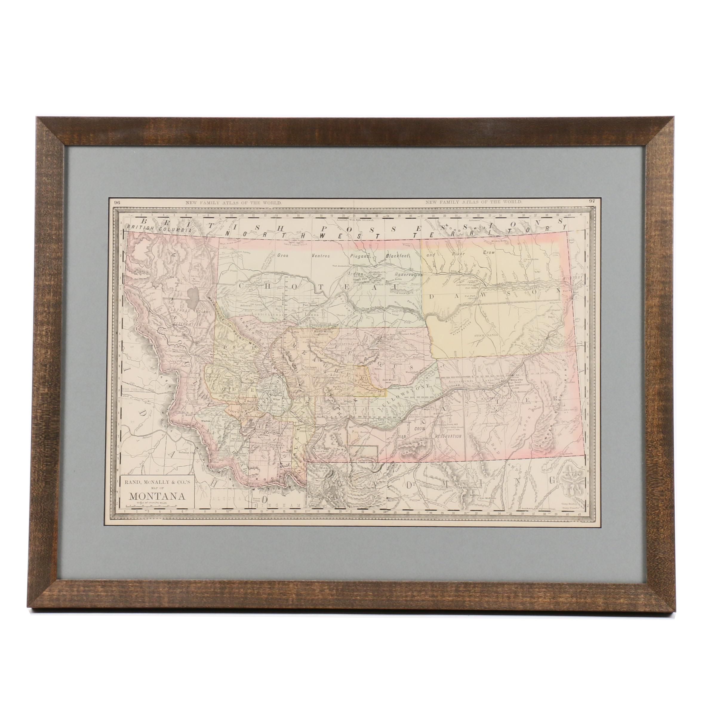 Rand McNally & Co.'s Map of Montana