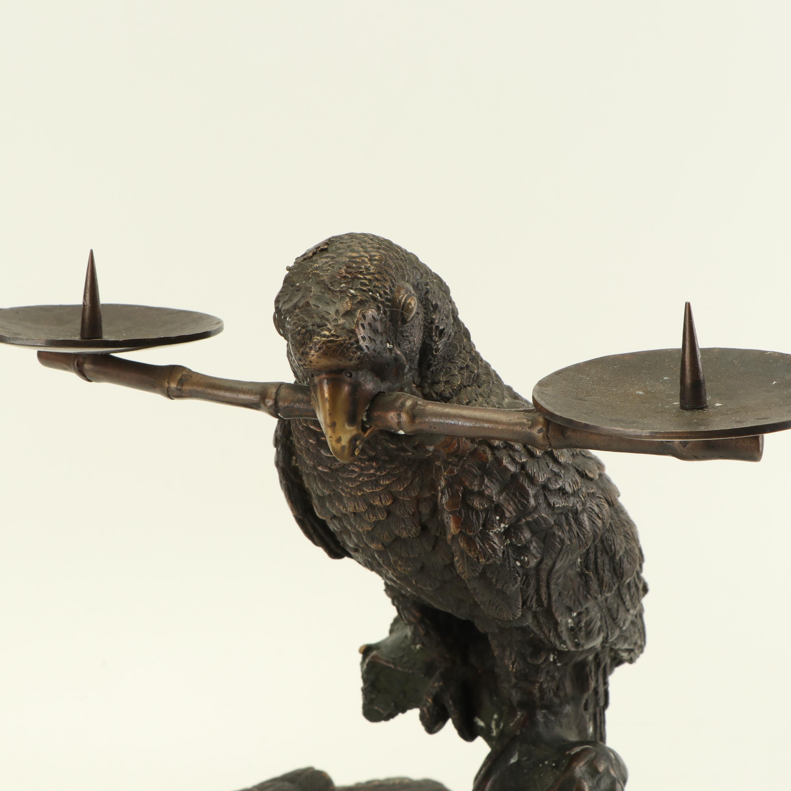 Bronze Toned Bird Sculptures