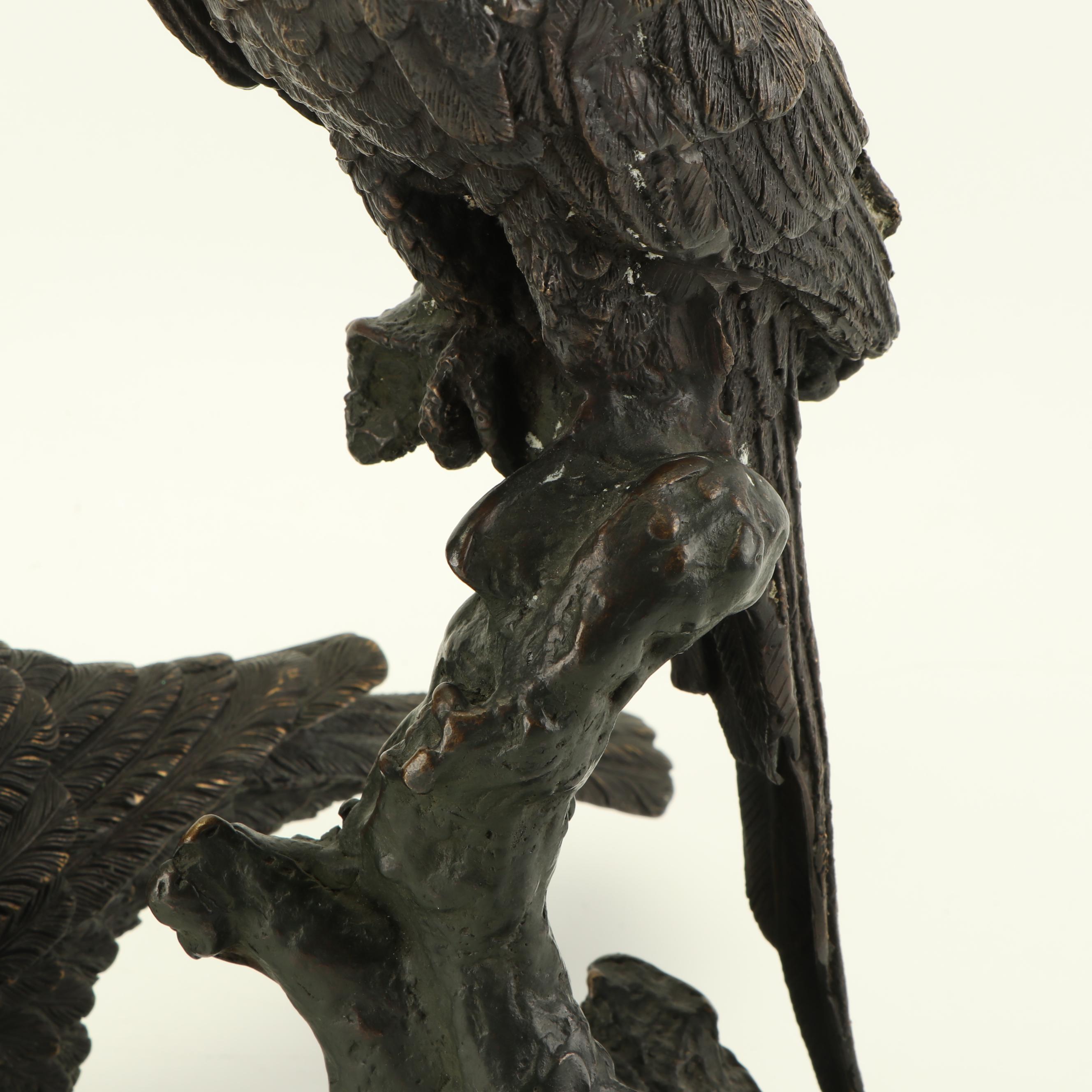 Bronze Toned Bird Sculptures