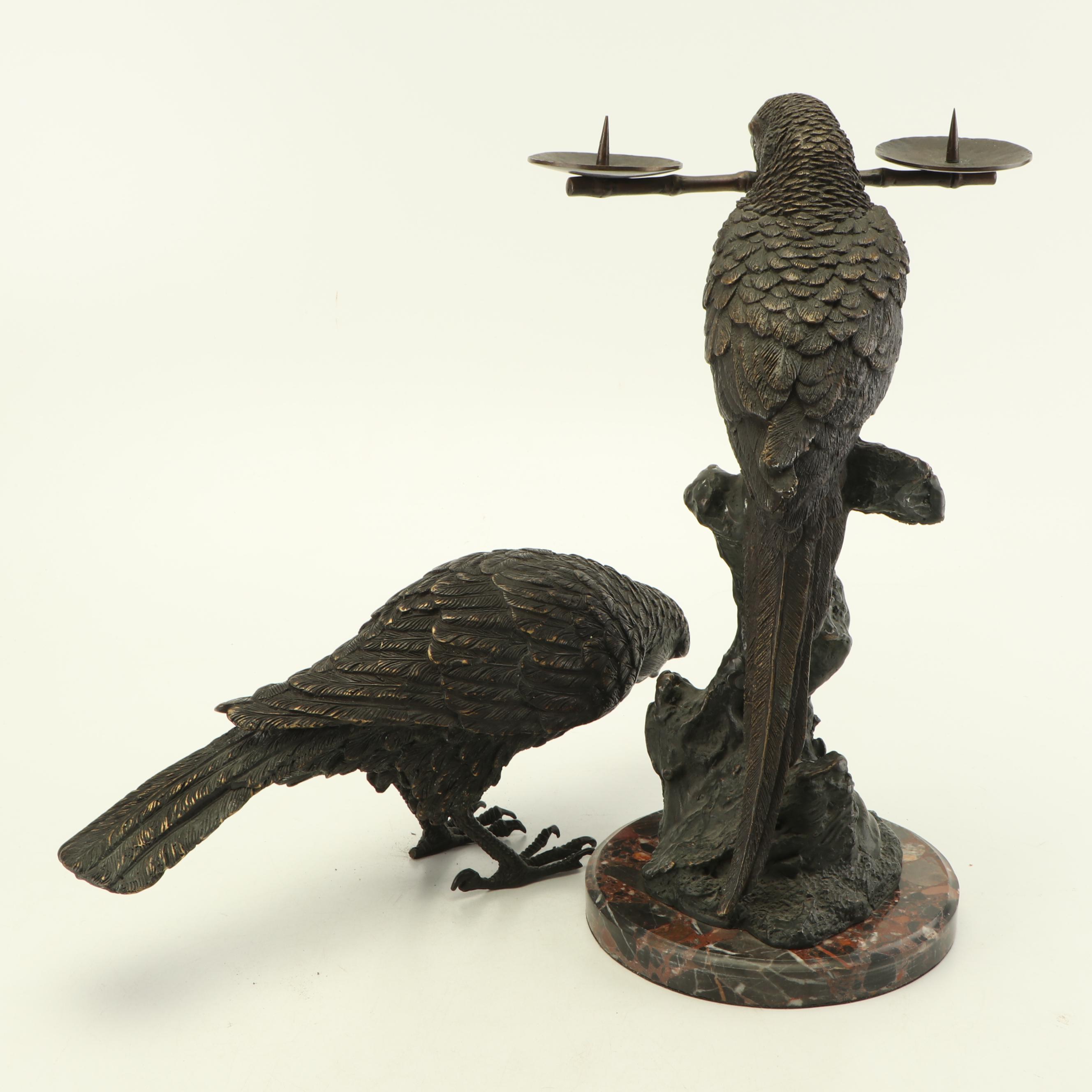 Bronze Toned Bird Sculptures