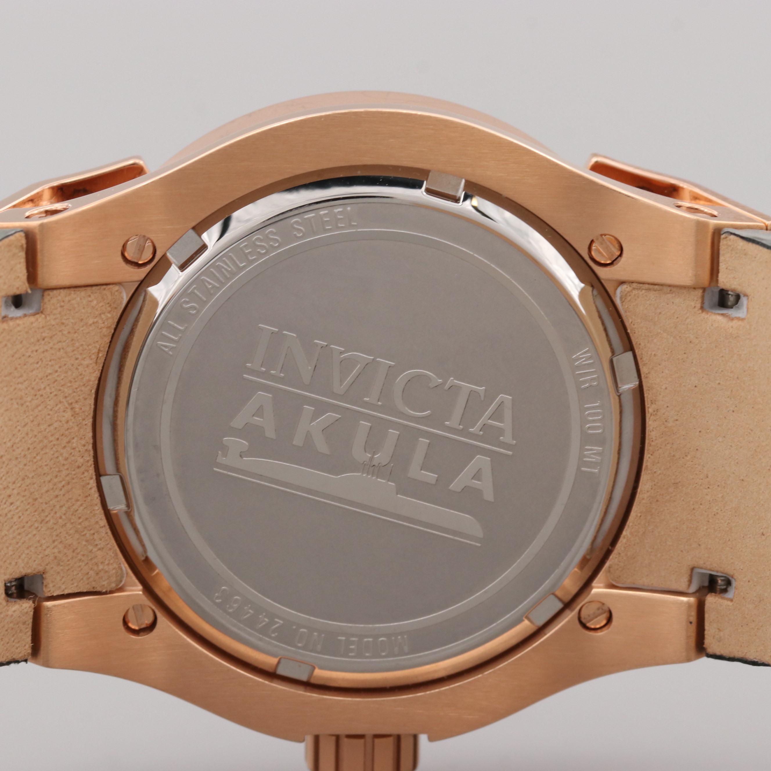 Invicta Akula Rose Gold Tone Quartz Watch