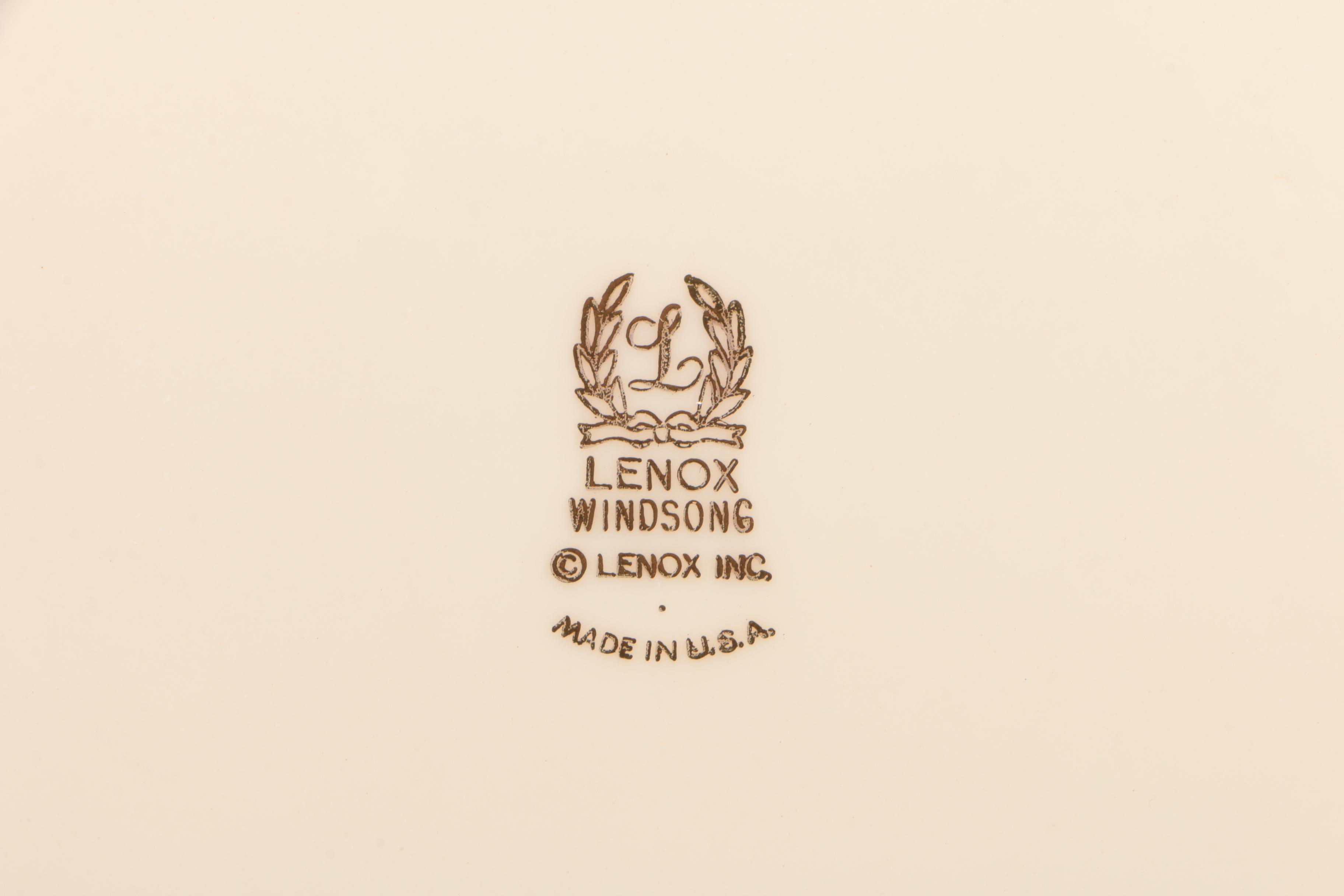 Lenox "Windsong" Bone China Dinnerware, 1960s-1980s