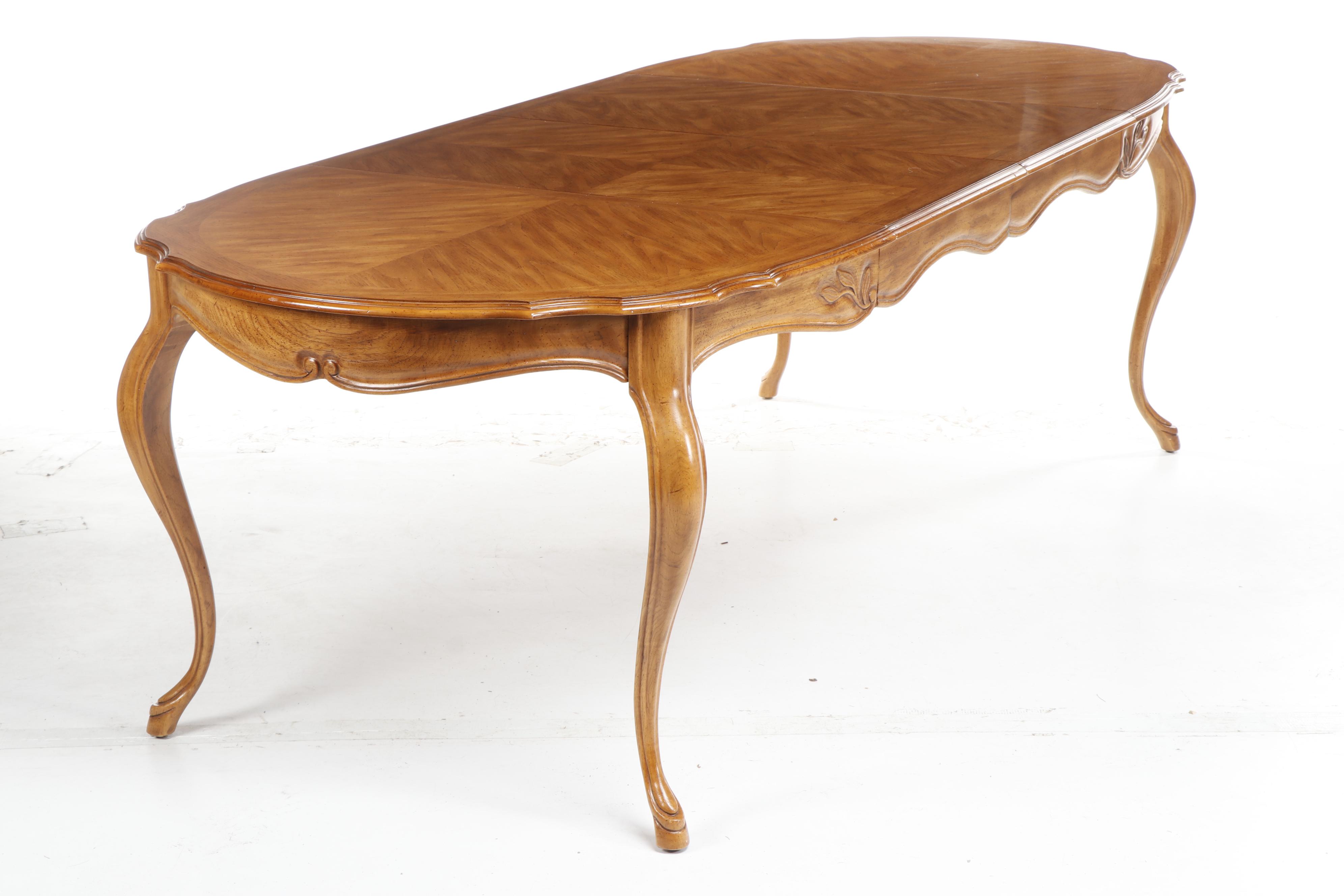 Drexel-Heritage French Provincial Style "Cabernet" Dining Table and Chairs