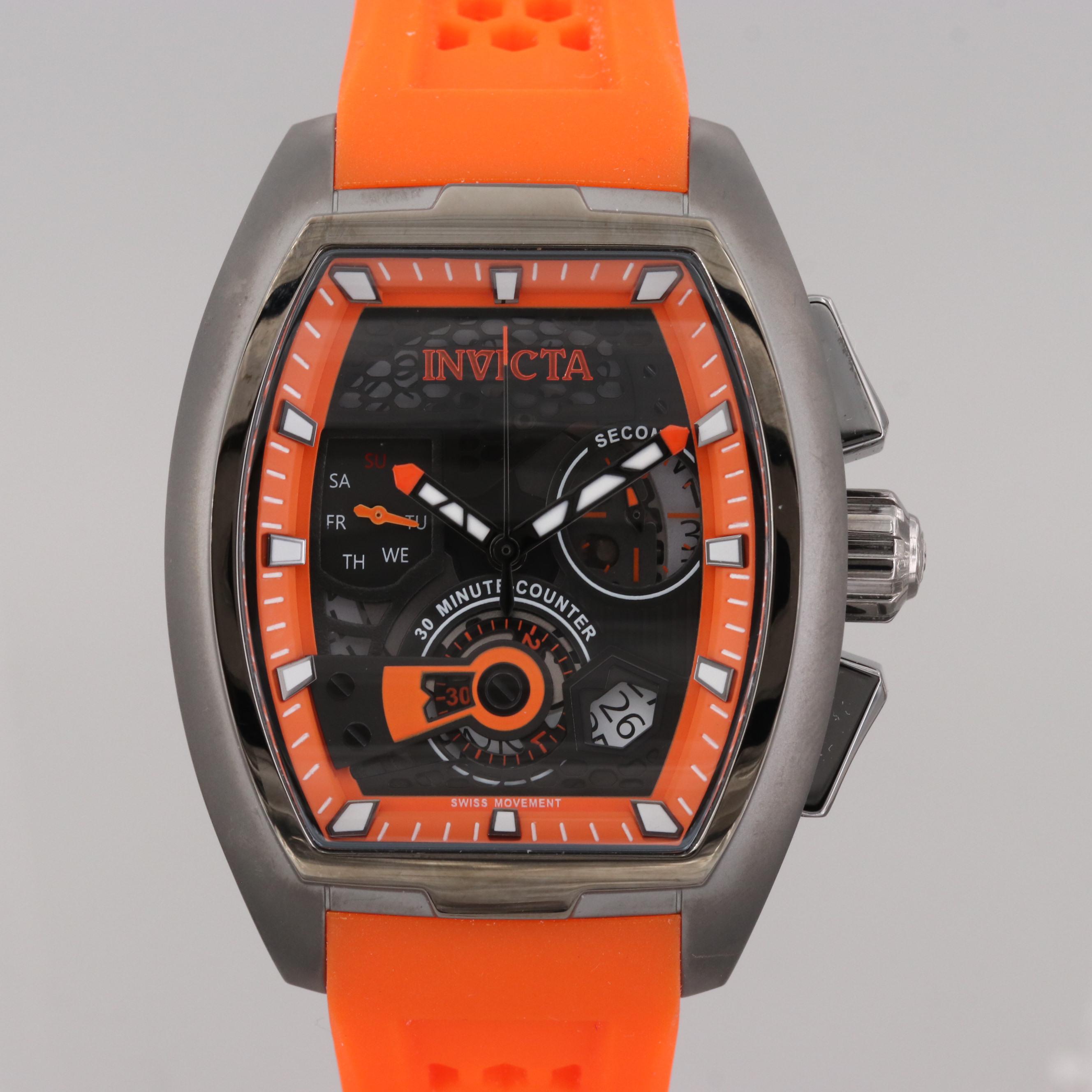 Invicta S1 Rally Diablo Gunmetal Stainless Steel Quartz Chronograph Watch