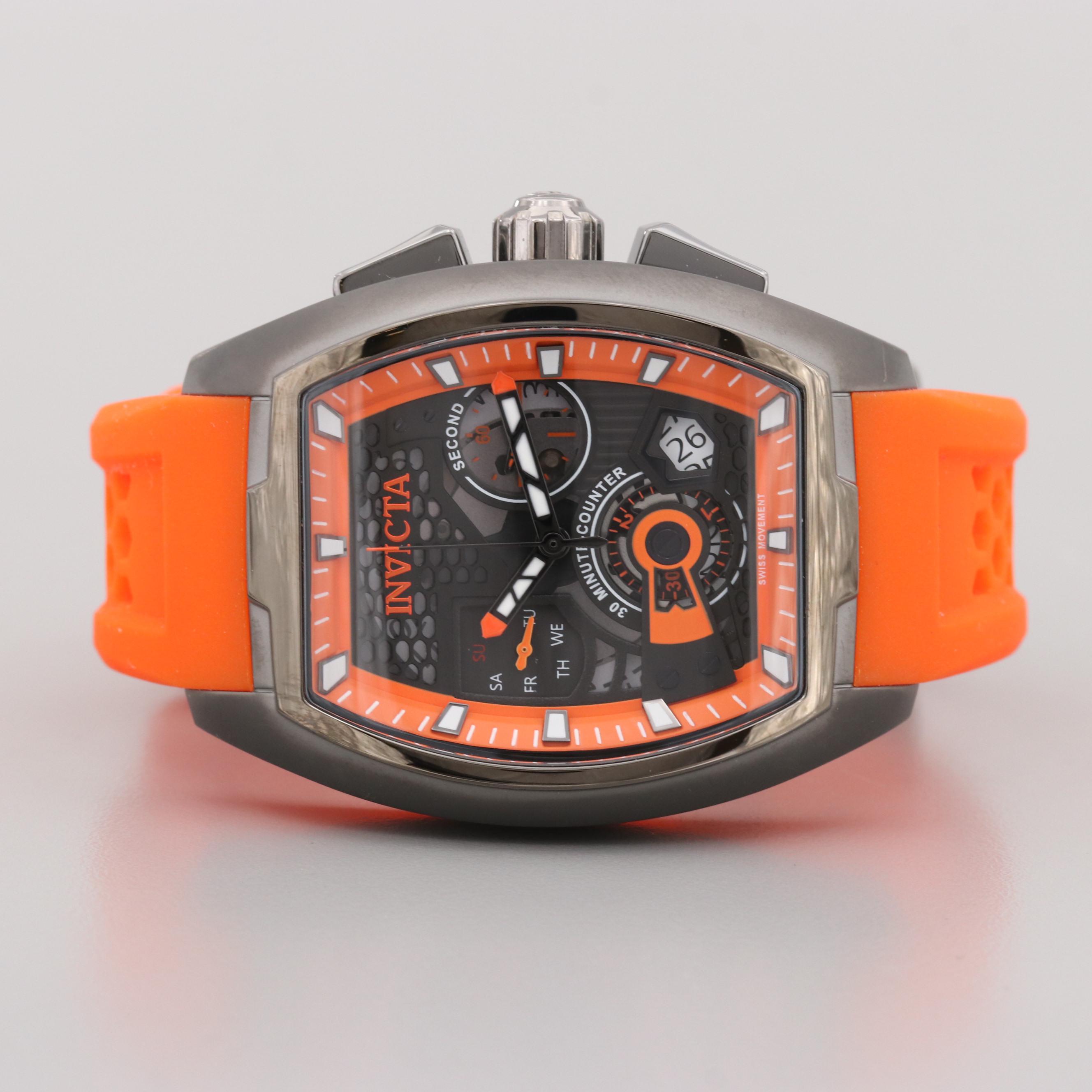 Invicta S1 Rally Diablo Gunmetal Stainless Steel Quartz Chronograph Watch