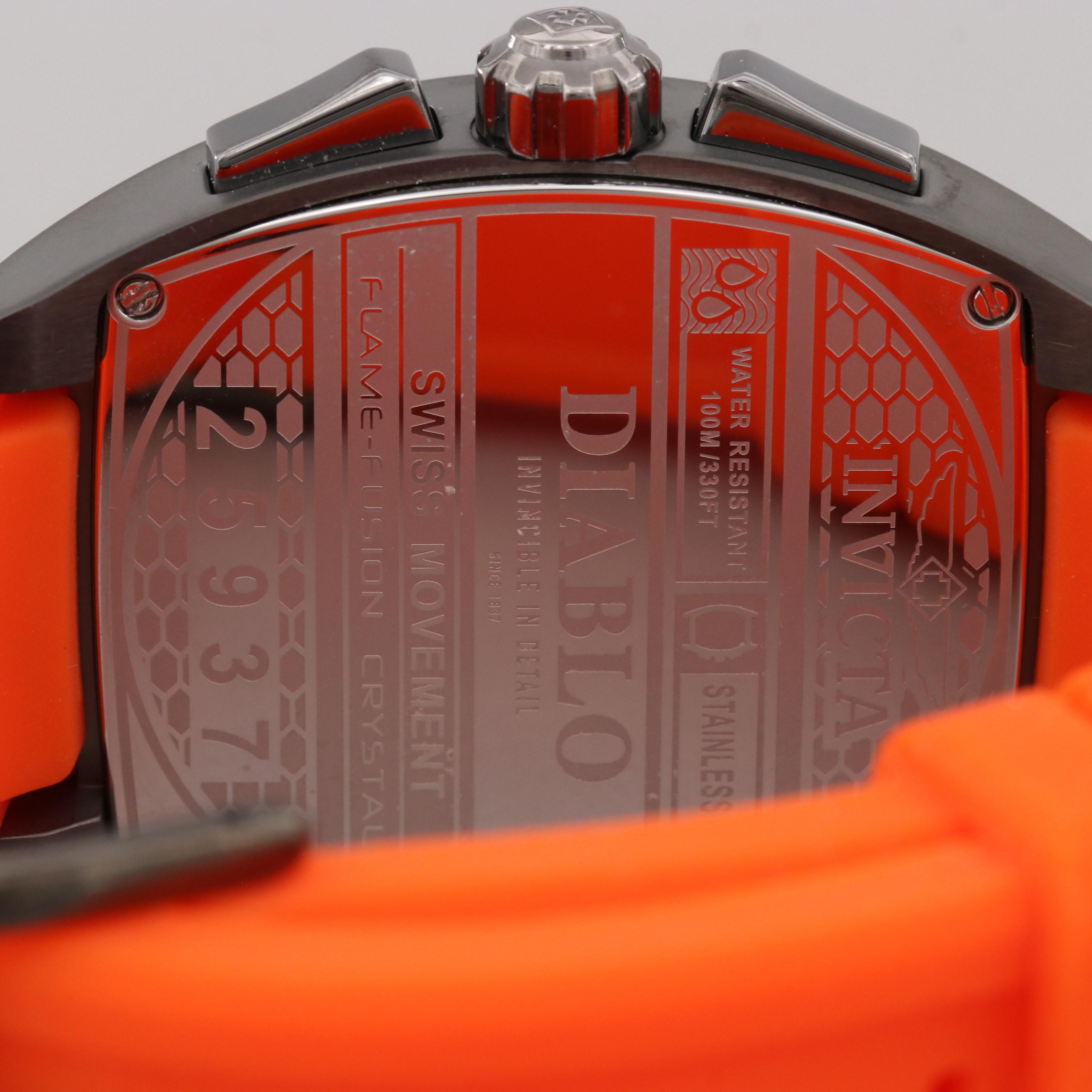 Invicta S1 Rally Diablo Gunmetal Stainless Steel Quartz Chronograph Watch