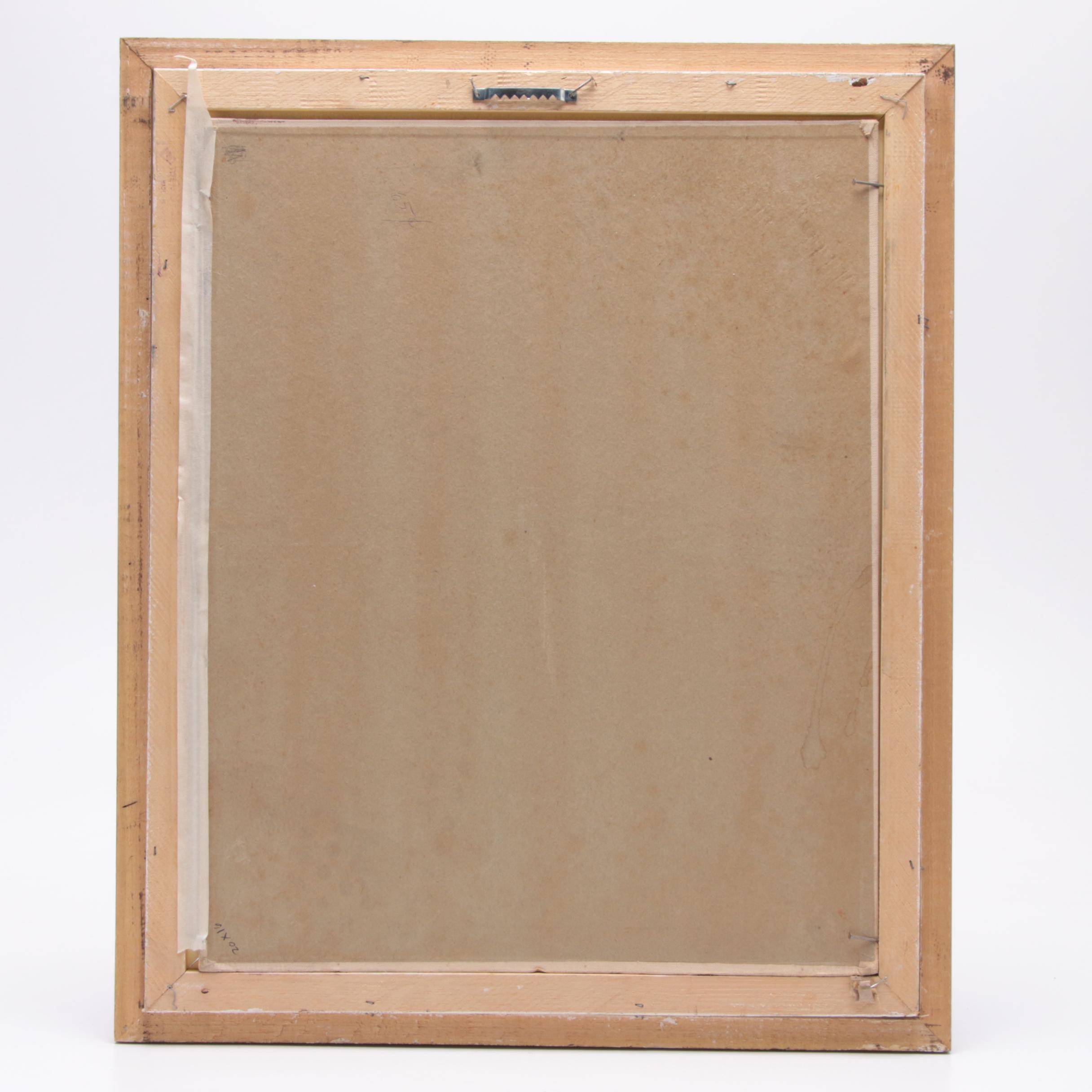 Maraget Magill Hodge Still Life Oil Painting of Native American Artifact