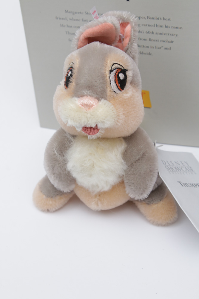 Steiff Disney Showcase Collections "Thumper" and "Timothy Mouse" Stuffed Toys